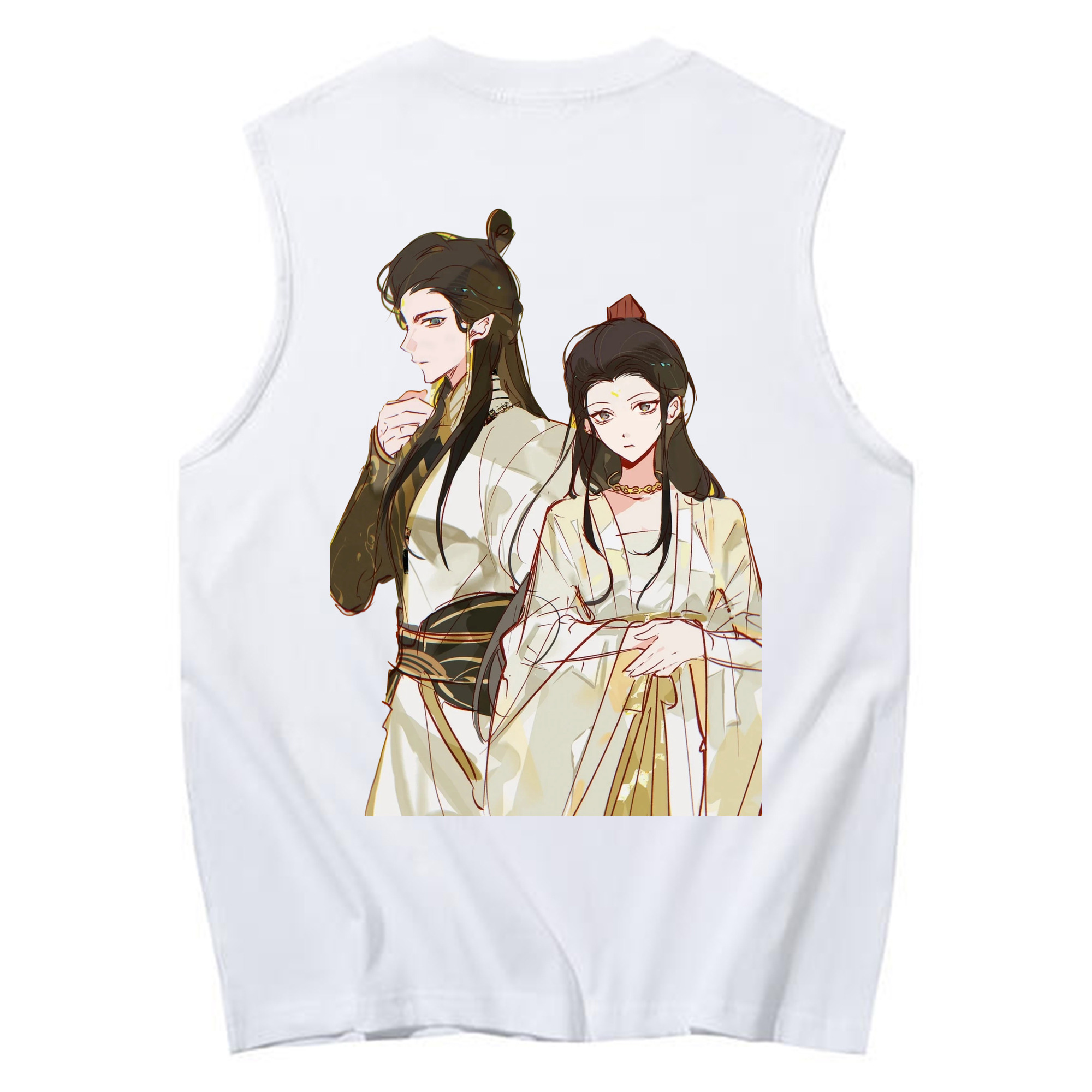 （画像用） Ne Zha 2 ナタ 魔童の大暴れ コットン100％タンクトップ（背面プリント）