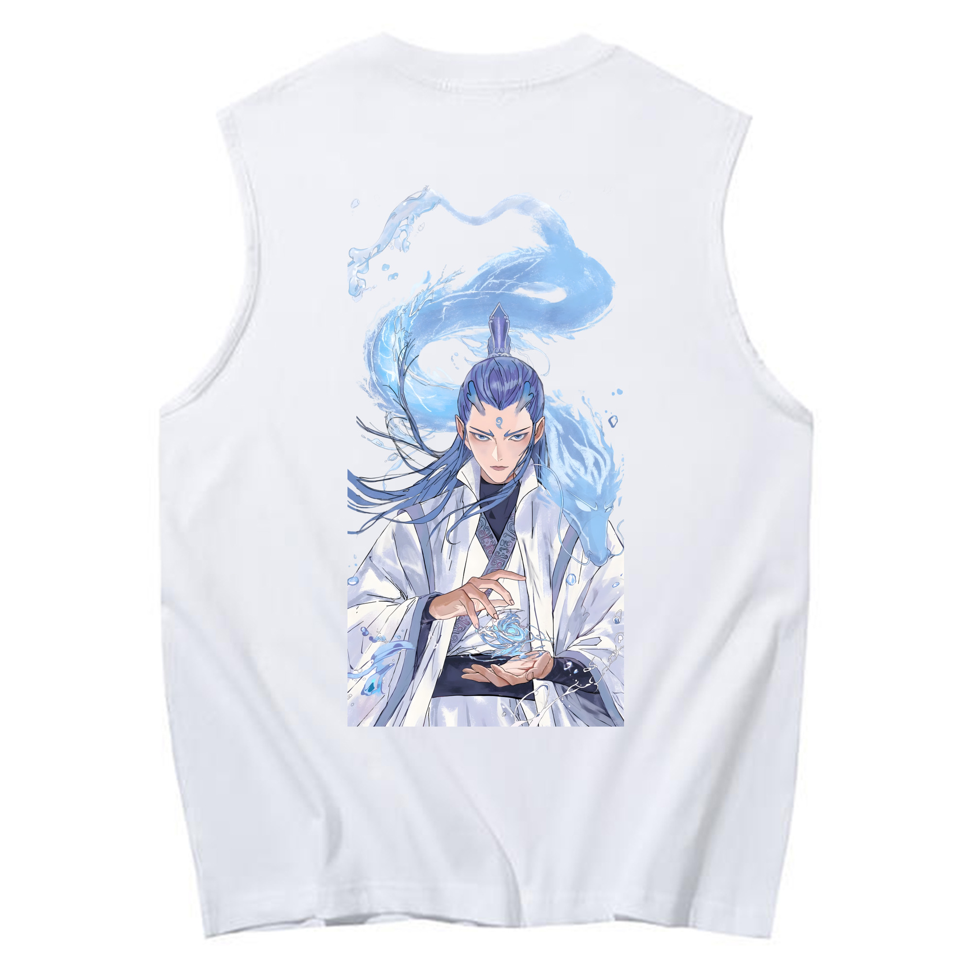 （画像用） Ne Zha 2 ナタ 魔童の大暴れ コットン100％タンクトップ（背面プリント）