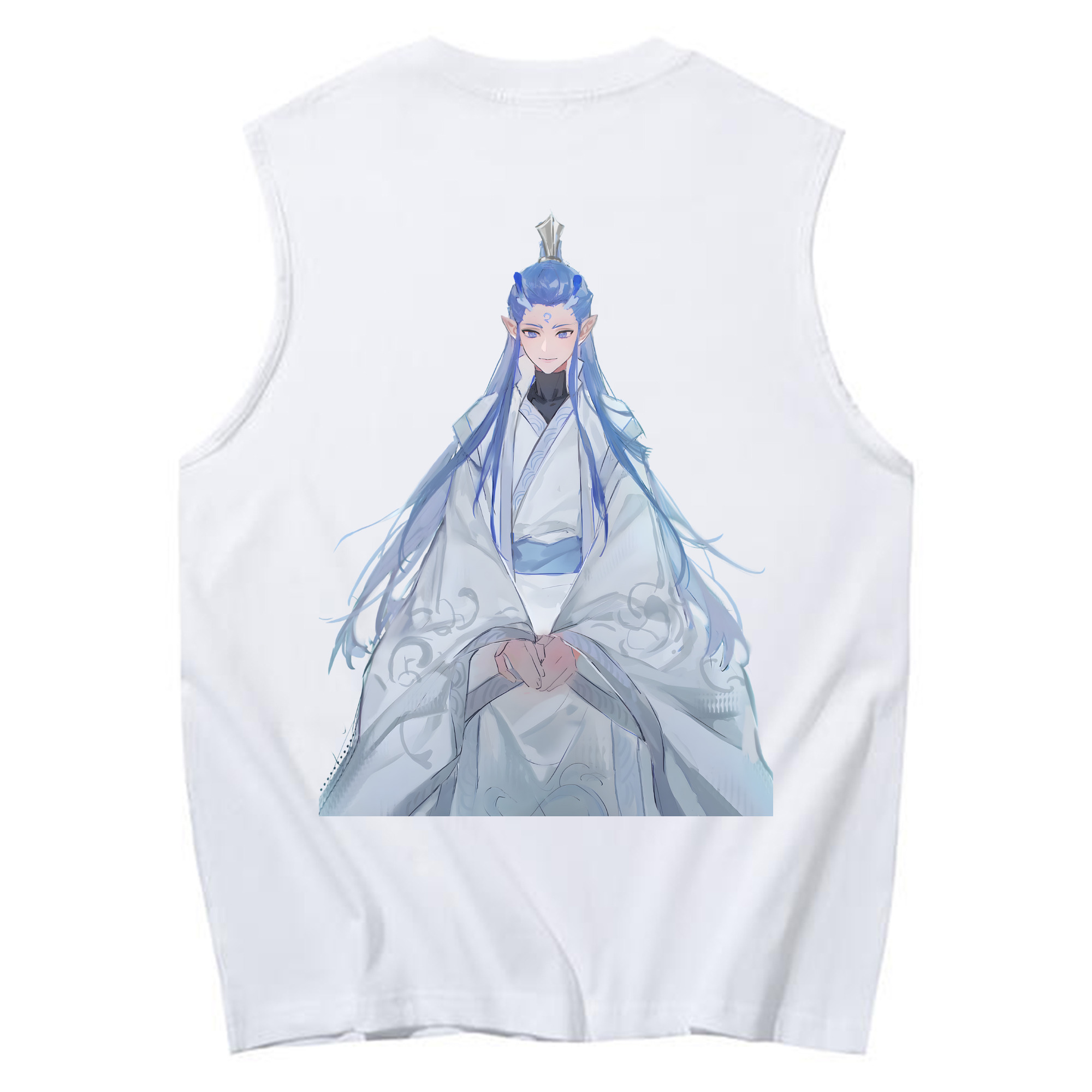 （画像用） Ne Zha 2 ナタ 魔童の大暴れ コットン100％タンクトップ（背面プリント）