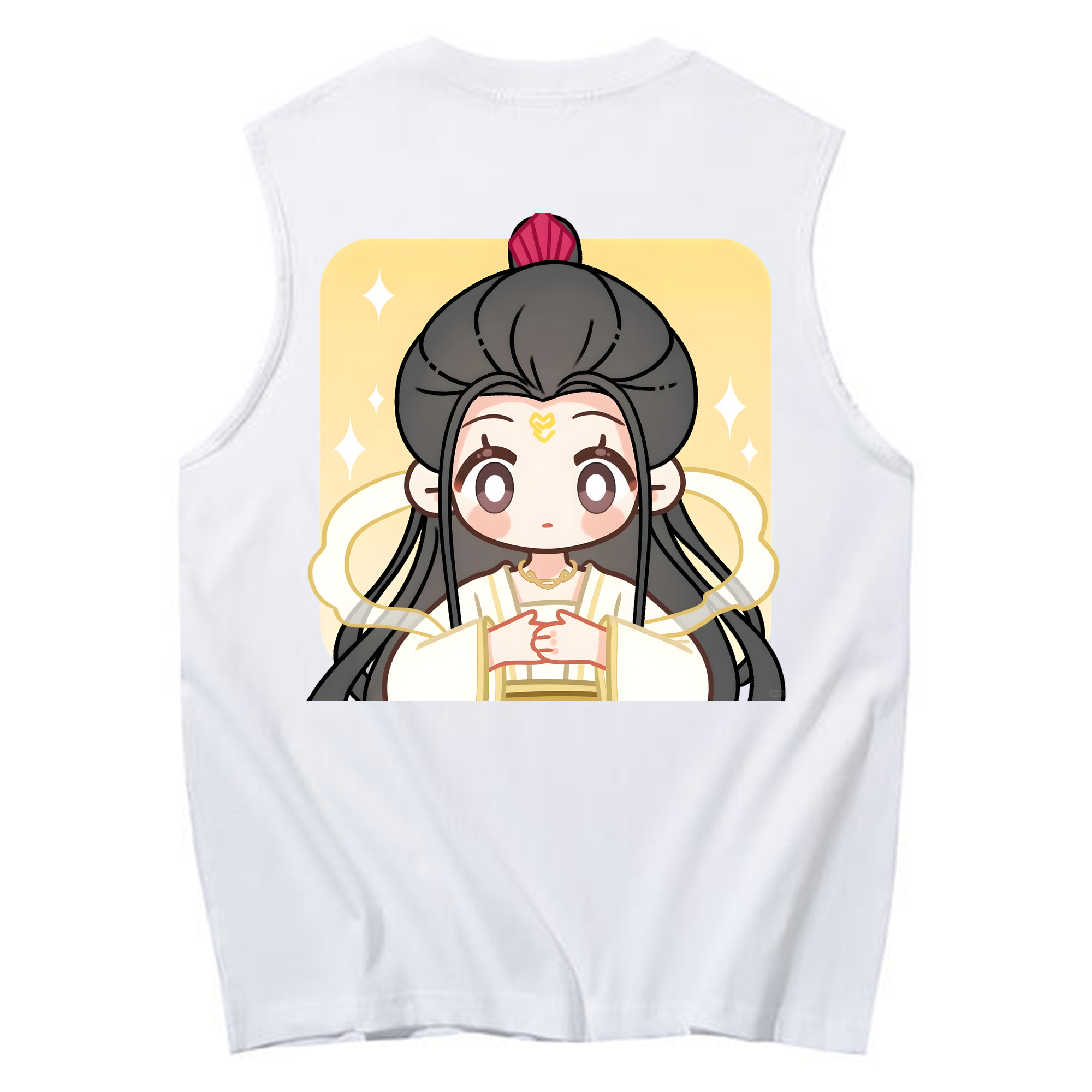 （画像用） Ne Zha 2 ナタ 魔童の大暴れ コットン100％タンクトップ（背面プリント）