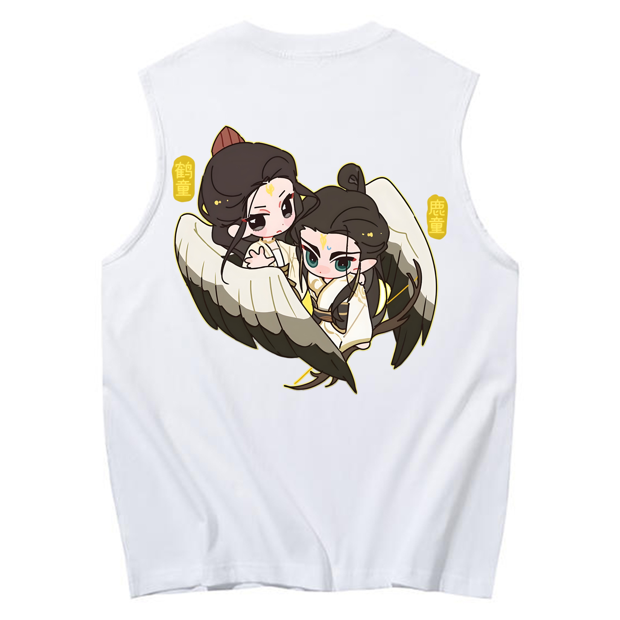 （画像用） Ne Zha 2 ナタ 魔童の大暴れ コットン100％タンクトップ（背面プリント）