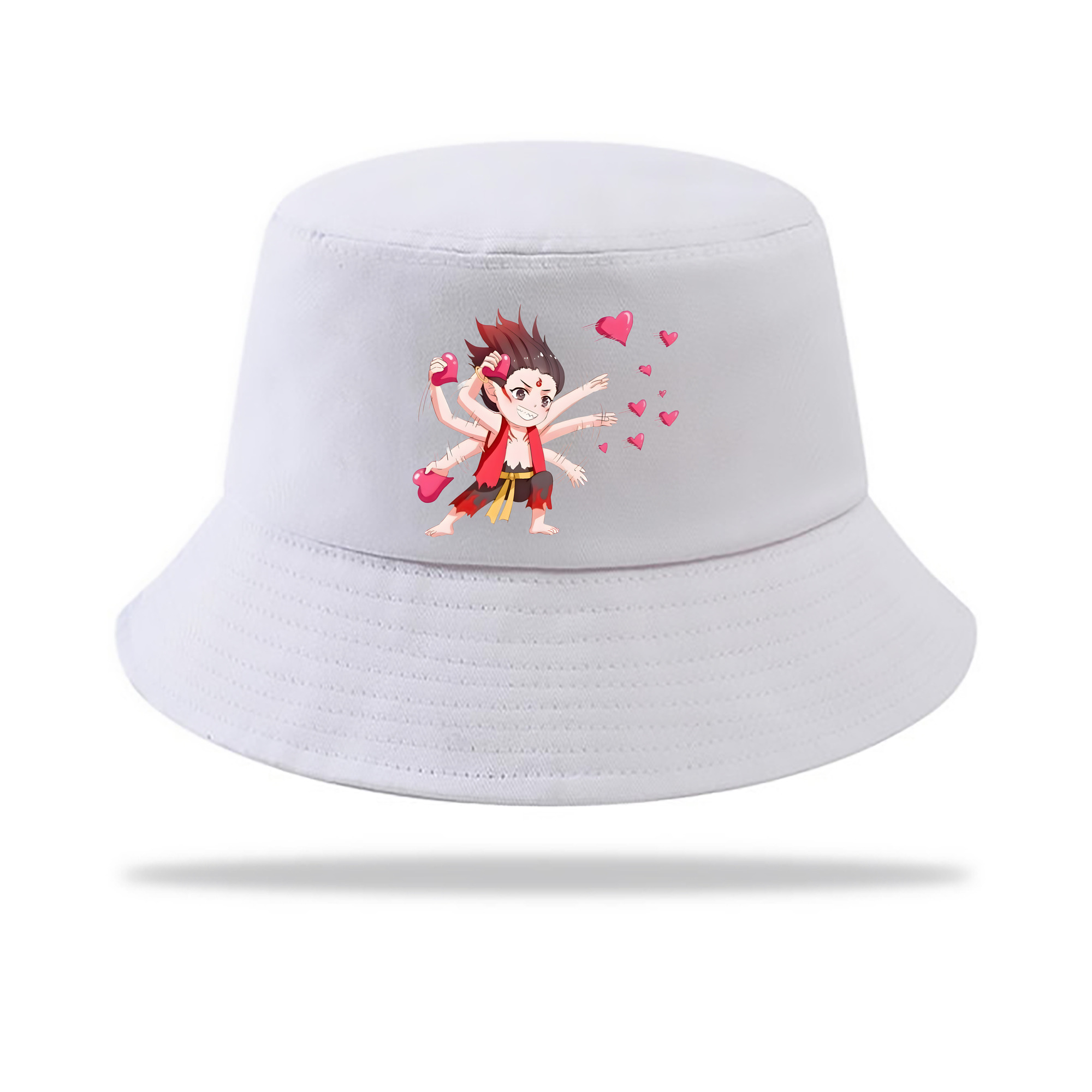 （画像用） Ne Zha 2 ナタ 魔童の大暴れ アウトドア日除けバケットハット