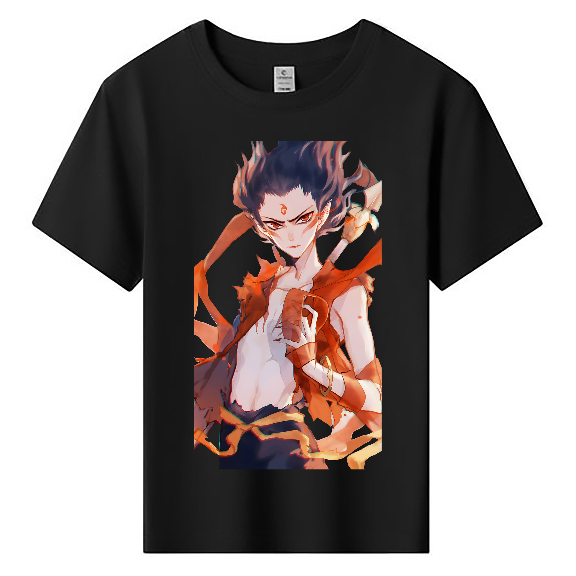 （画像用） Ne Zha 2 ナタ 魔童の大暴れ 綿100％キッズTシャツ（フロントプリント）