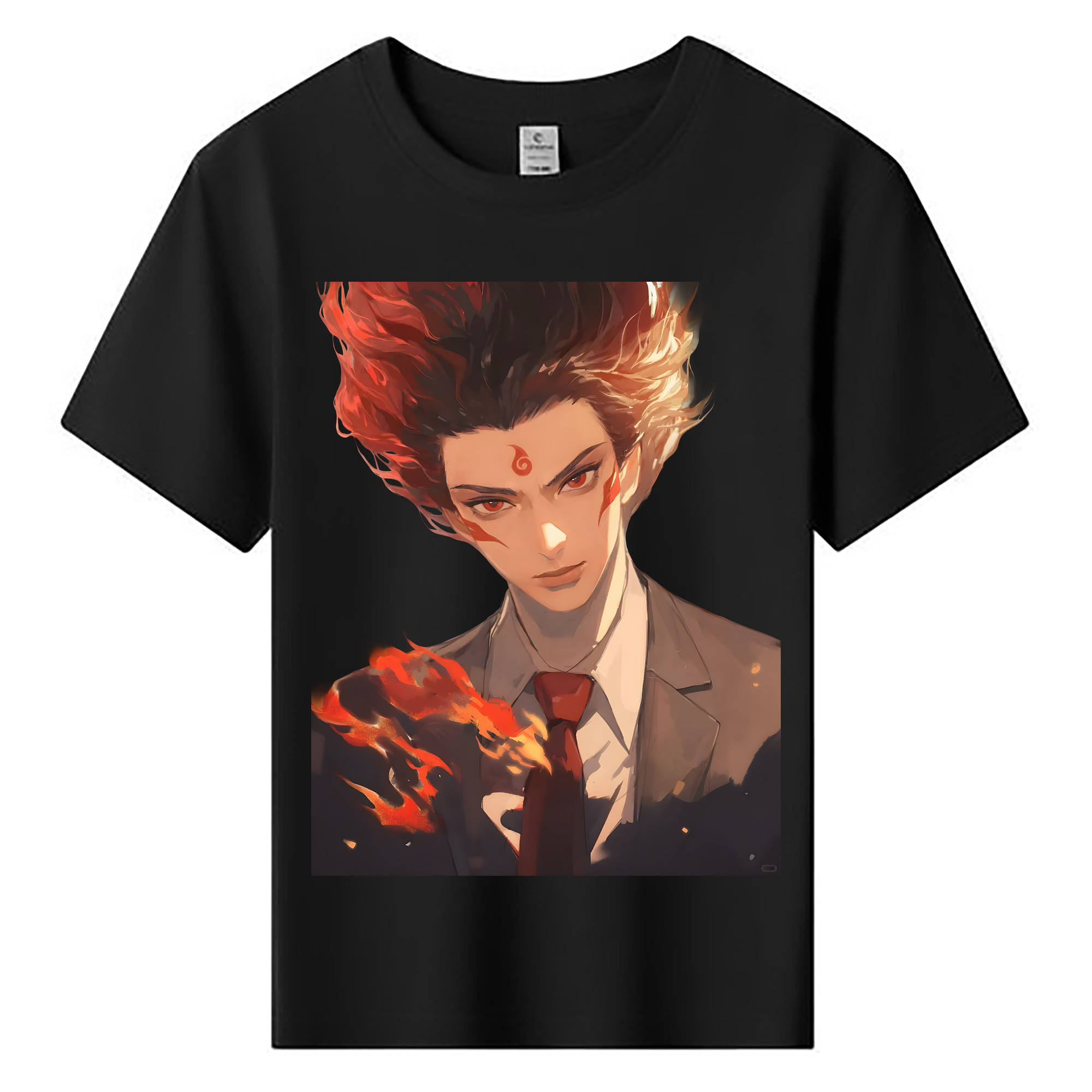 （画像用） Ne Zha 2 ナタ 魔童の大暴れ 綿100％キッズTシャツ（フロントプリント）