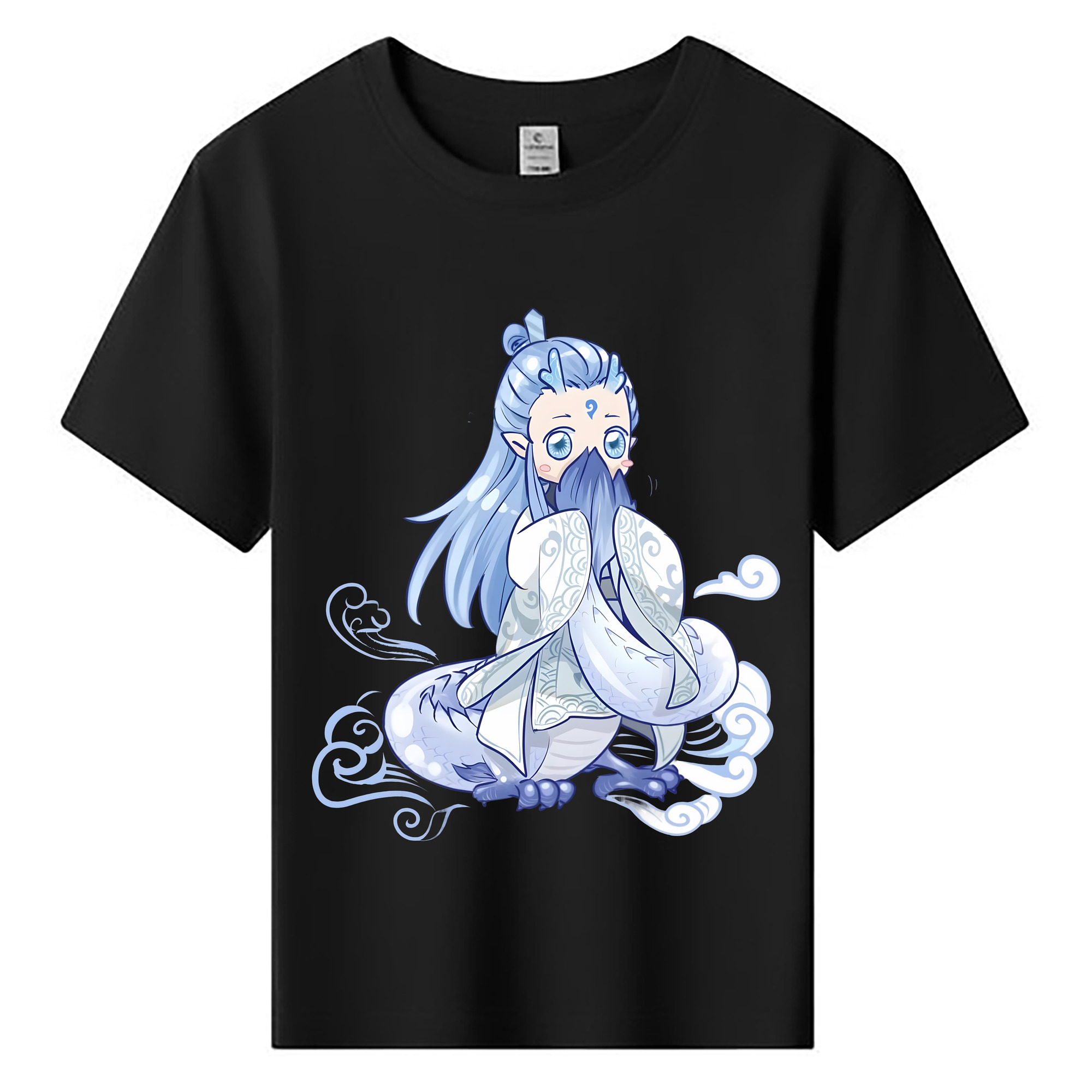 （画像用） Ne Zha 2 ナタ 魔童の大暴れ 綿100％キッズTシャツ（フロントプリント）