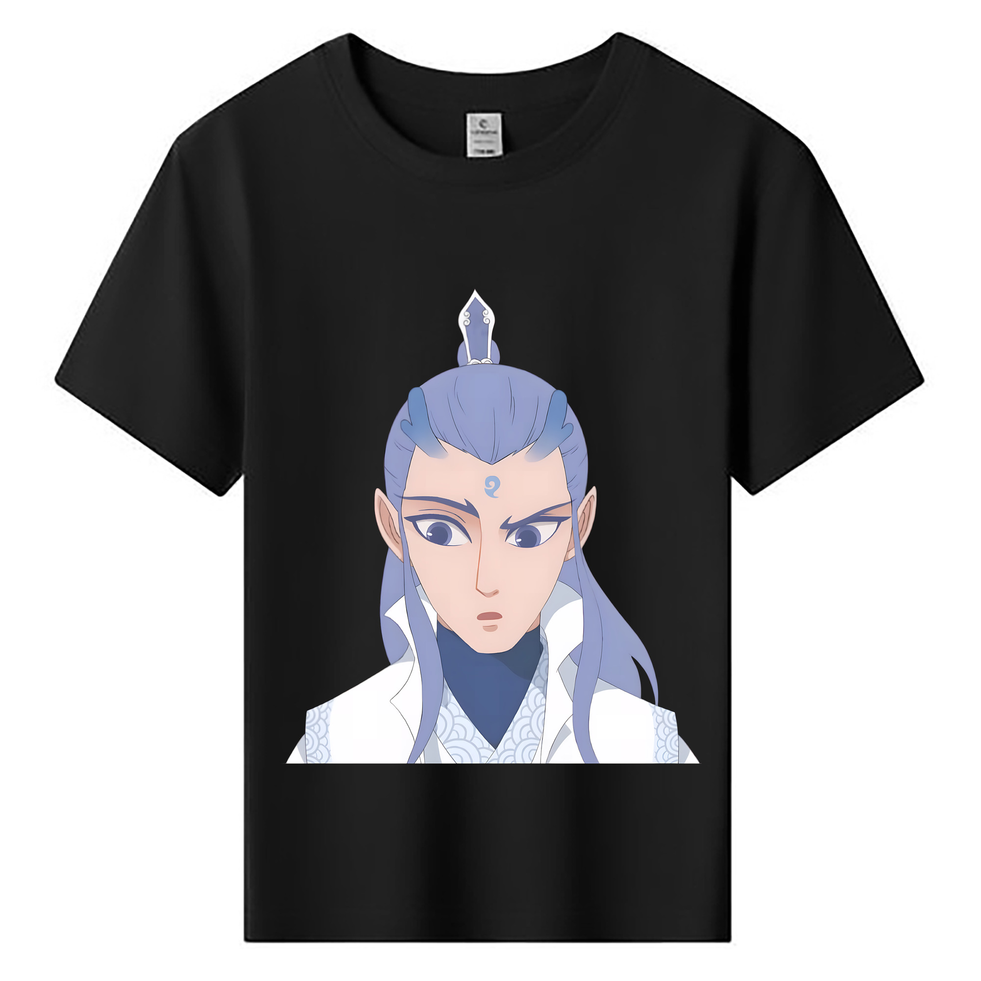 （画像用） Ne Zha 2 ナタ 魔童の大暴れ 綿100％キッズTシャツ（フロントプリント）
