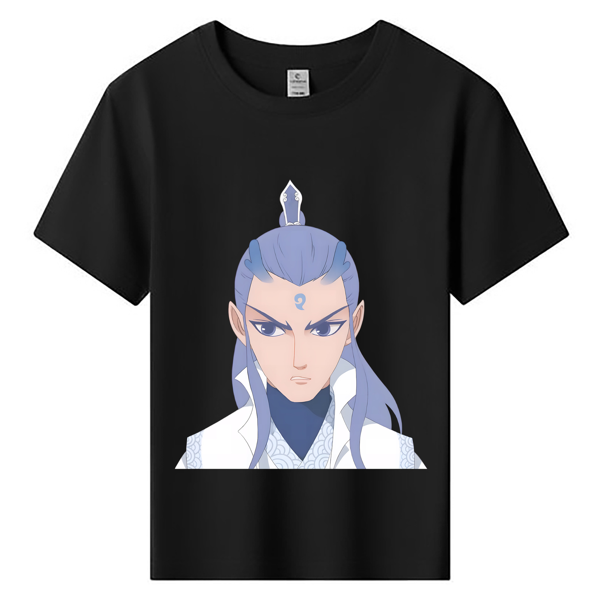 （画像用） Ne Zha 2 ナタ 魔童の大暴れ 綿100％キッズTシャツ（フロントプリント）