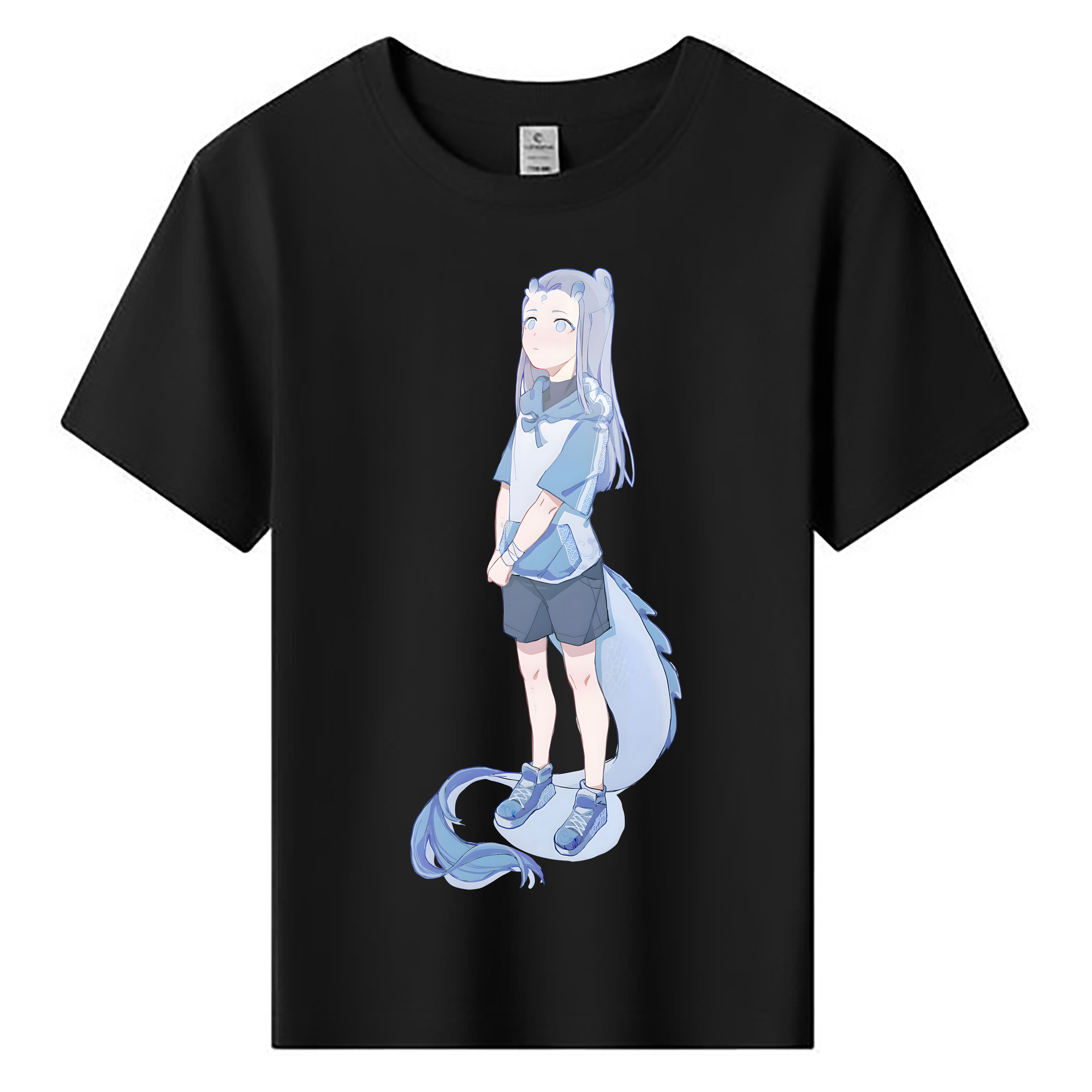 （画像用） Ne Zha 2 ナタ 魔童の大暴れ 綿100％キッズTシャツ（フロントプリント）