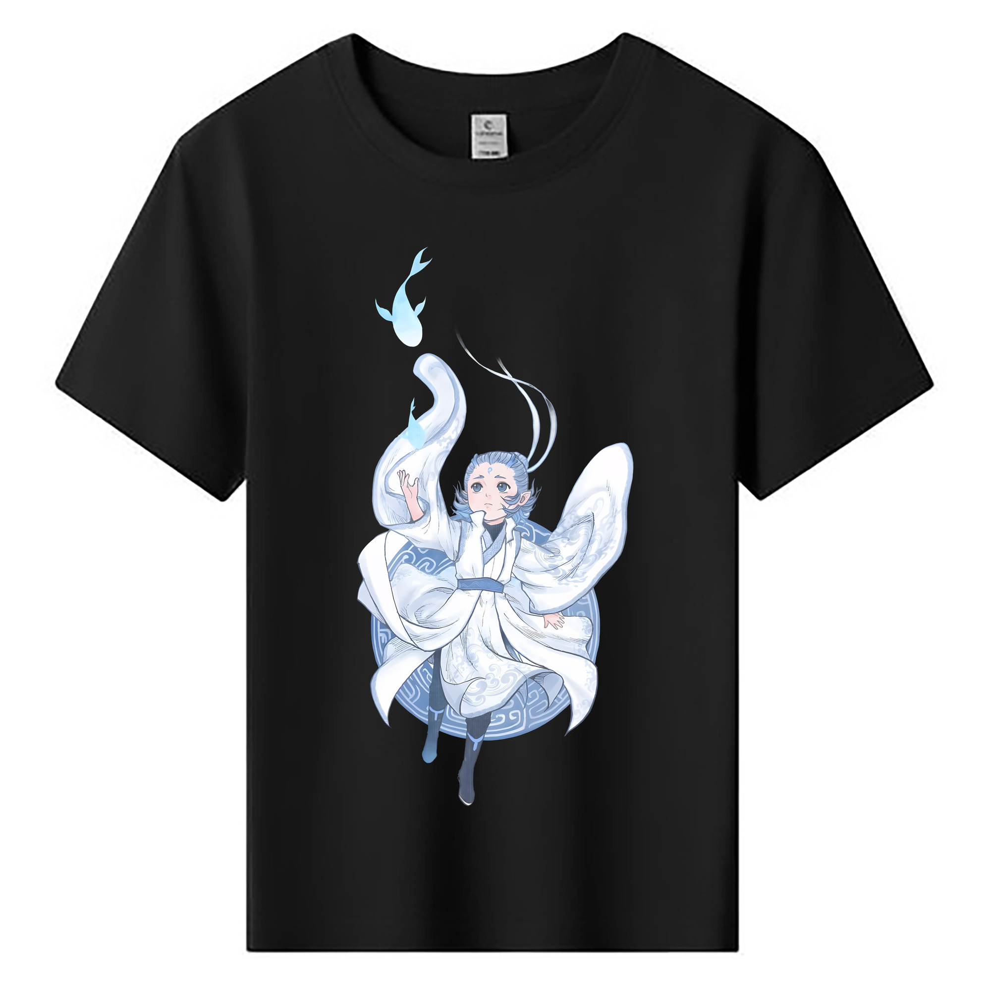 （画像用） Ne Zha 2 ナタ 魔童の大暴れ 綿100％キッズTシャツ（フロントプリント）
