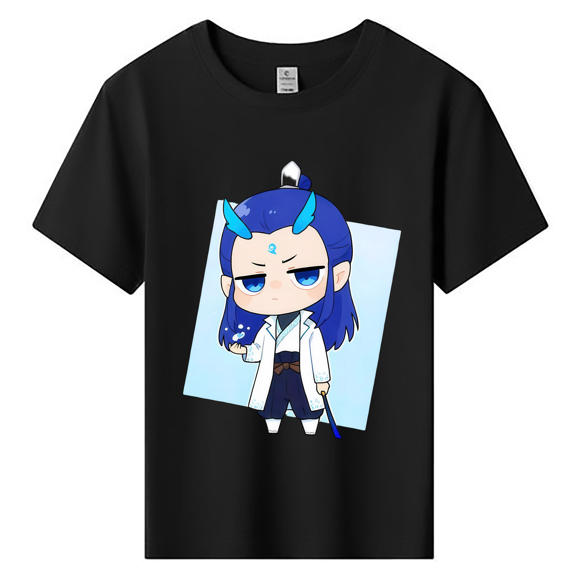 （画像用） Ne Zha 2 ナタ 魔童の大暴れ 綿100％キッズTシャツ（フロントプリント）