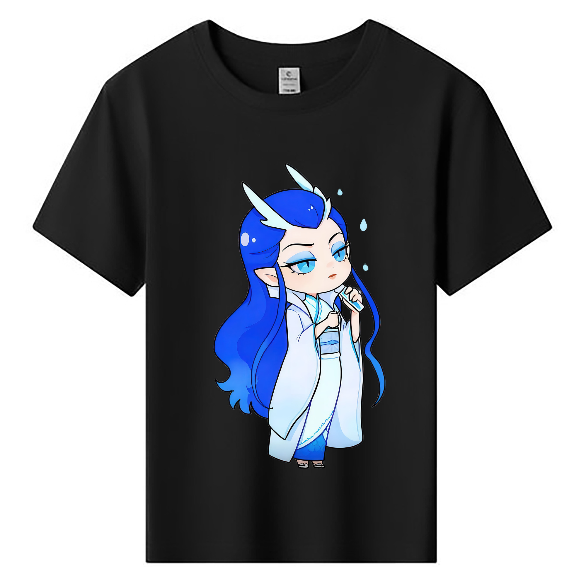 （画像用） Ne Zha 2 ナタ 魔童の大暴れ 綿100％キッズTシャツ（フロントプリント）