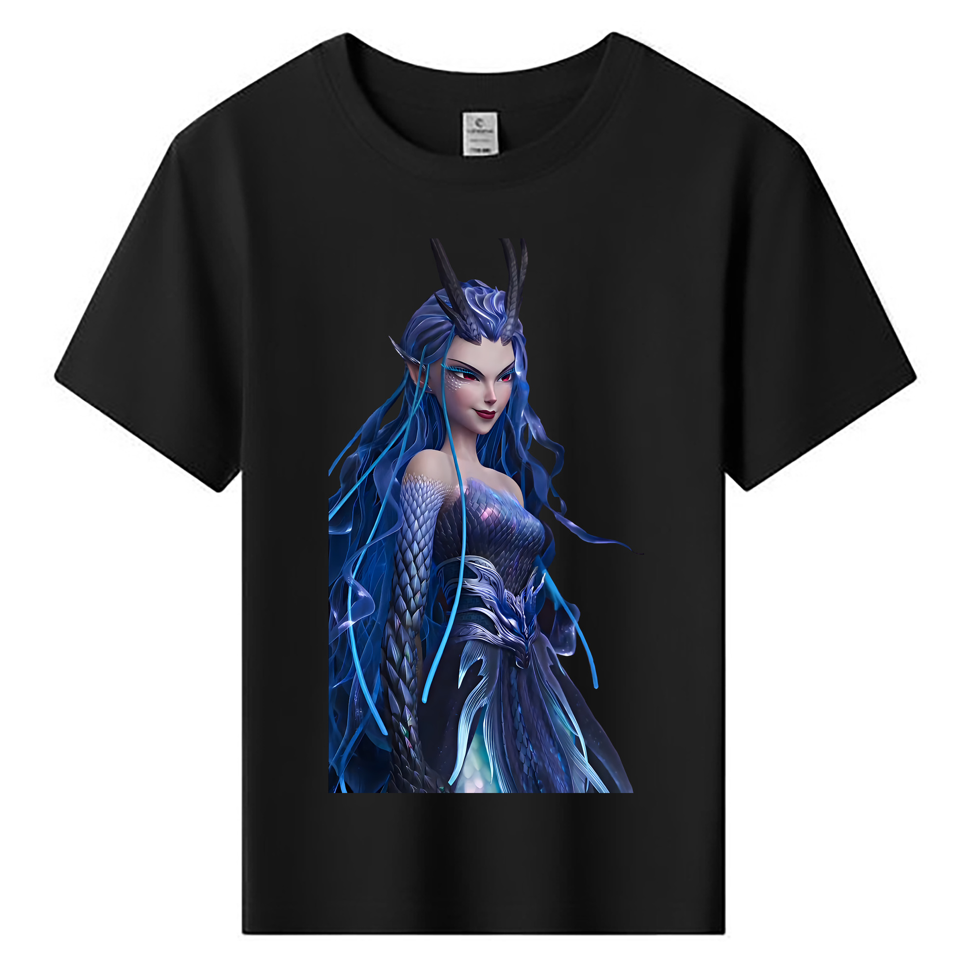 （画像用） Ne Zha 2 ナタ 魔童の大暴れ 綿100％キッズTシャツ（フロントプリント）