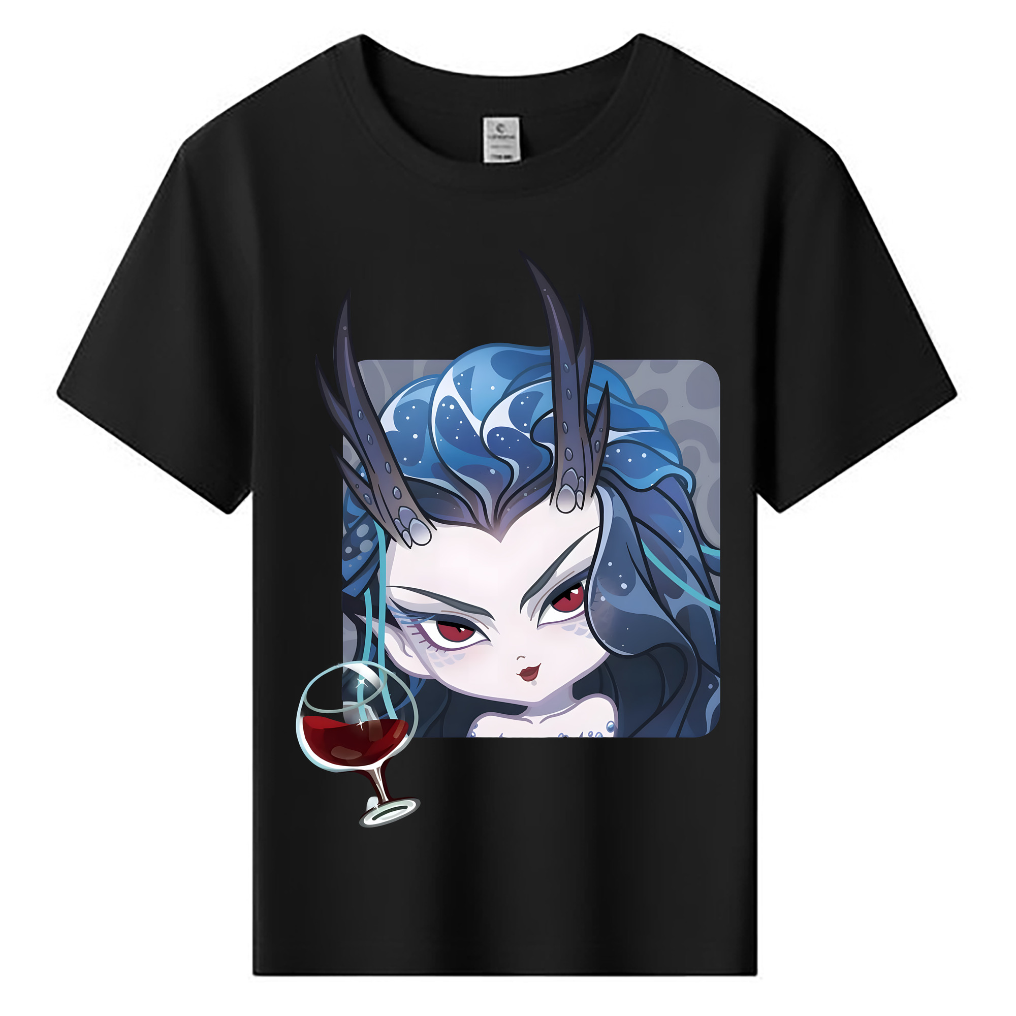 （画像用） Ne Zha 2 ナタ 魔童の大暴れ 綿100％キッズTシャツ（フロントプリント）
