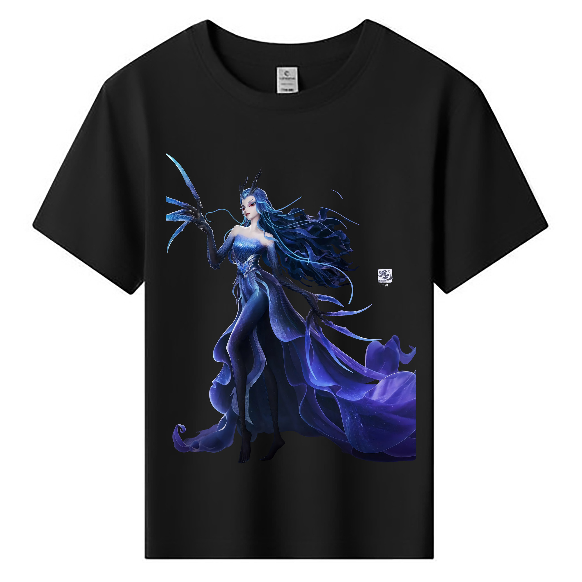 （画像用） Ne Zha 2 ナタ 魔童の大暴れ 綿100％キッズTシャツ（フロントプリント）