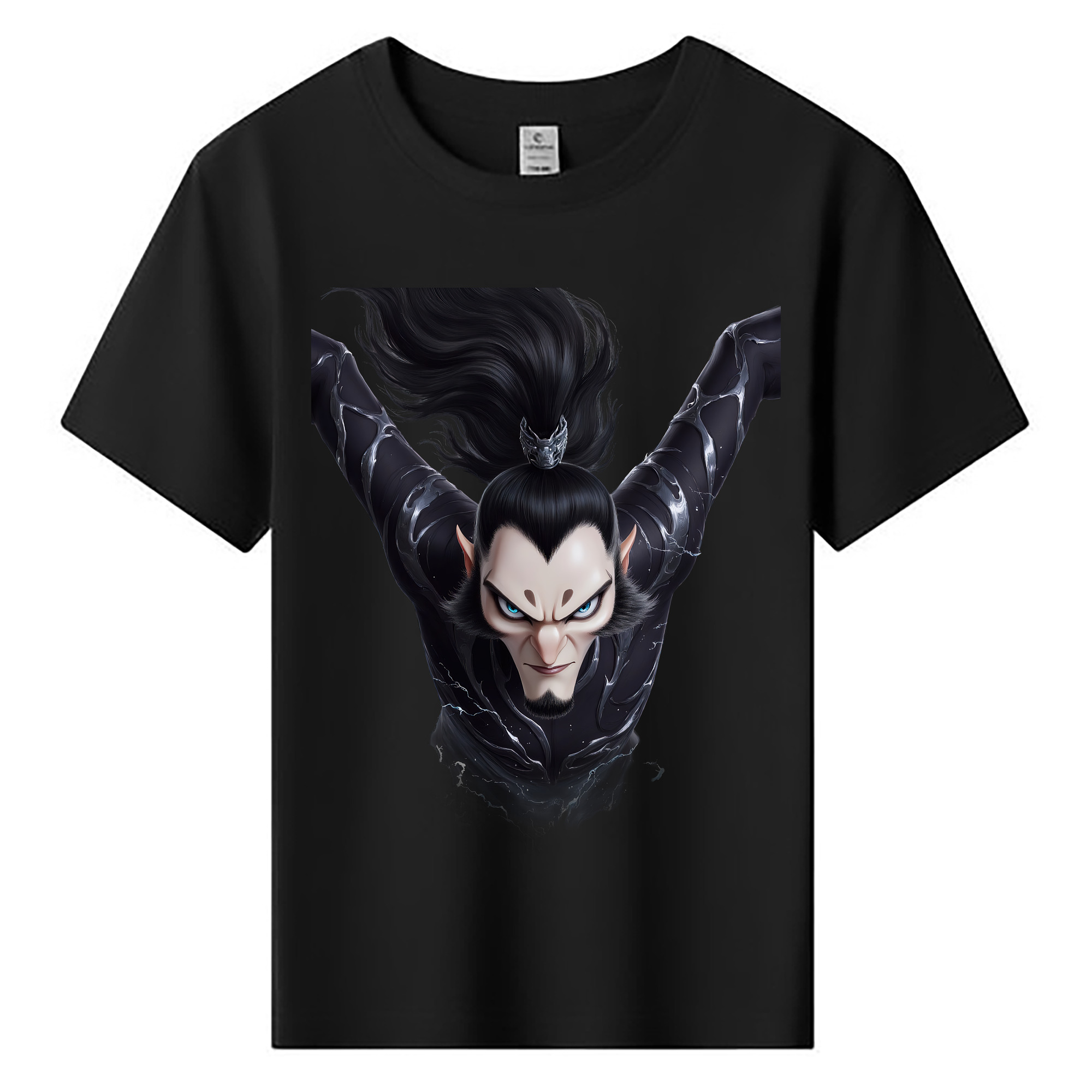 （画像用） Ne Zha 2 ナタ 魔童の大暴れ 綿100％キッズTシャツ（フロントプリント）