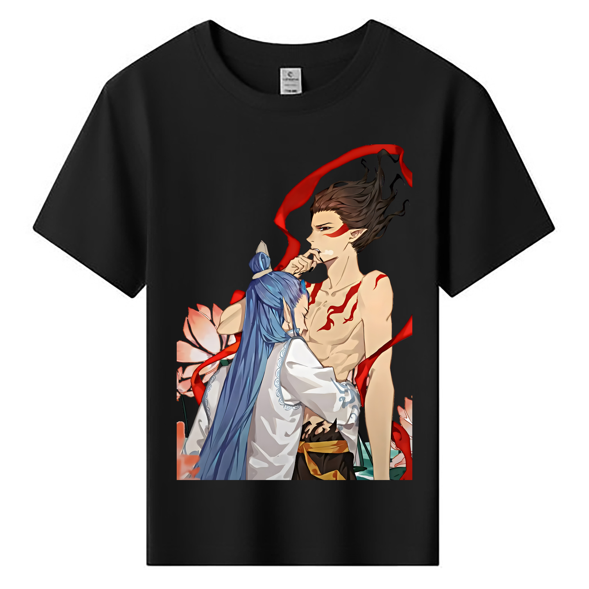 （画像用） Ne Zha 2 ナタ 魔童の大暴れ 綿100％キッズTシャツ（フロントプリント）