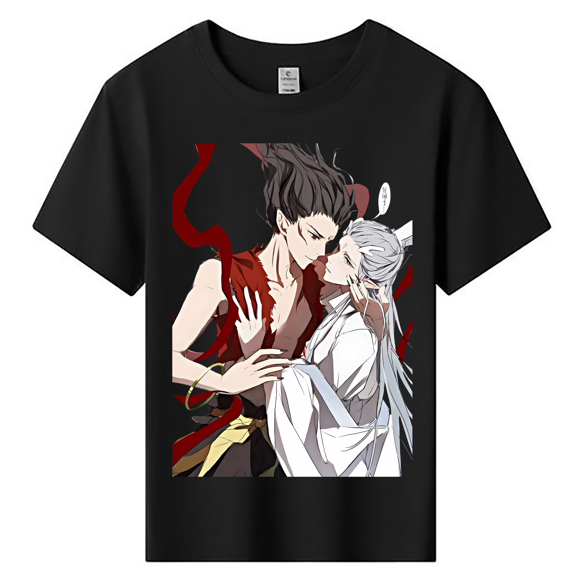 （画像用） Ne Zha 2 ナタ 魔童の大暴れ 綿100％キッズTシャツ（フロントプリント）