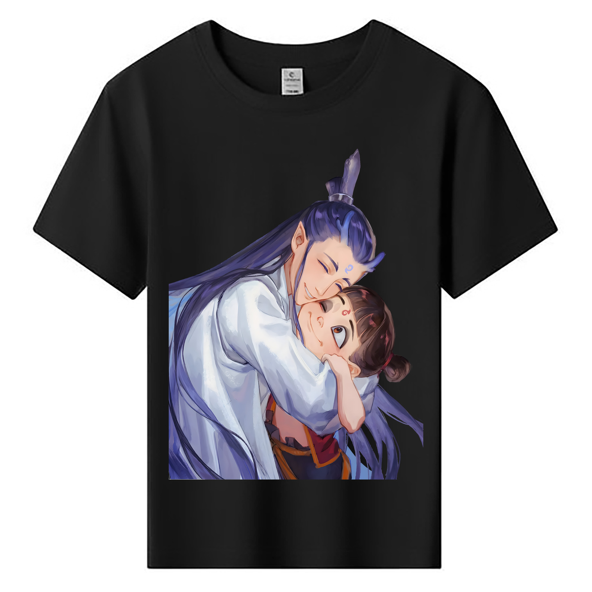 （画像用） Ne Zha 2 ナタ 魔童の大暴れ 綿100％キッズTシャツ（フロントプリント）