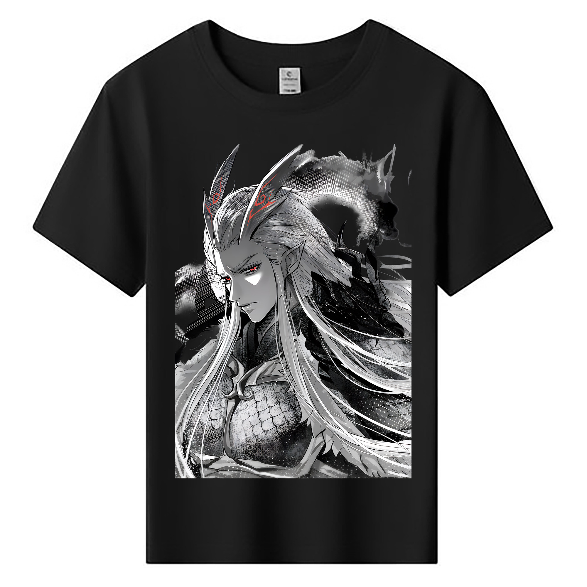 （画像用） Ne Zha 2 ナタ 魔童の大暴れ 綿100％キッズTシャツ（フロントプリント）