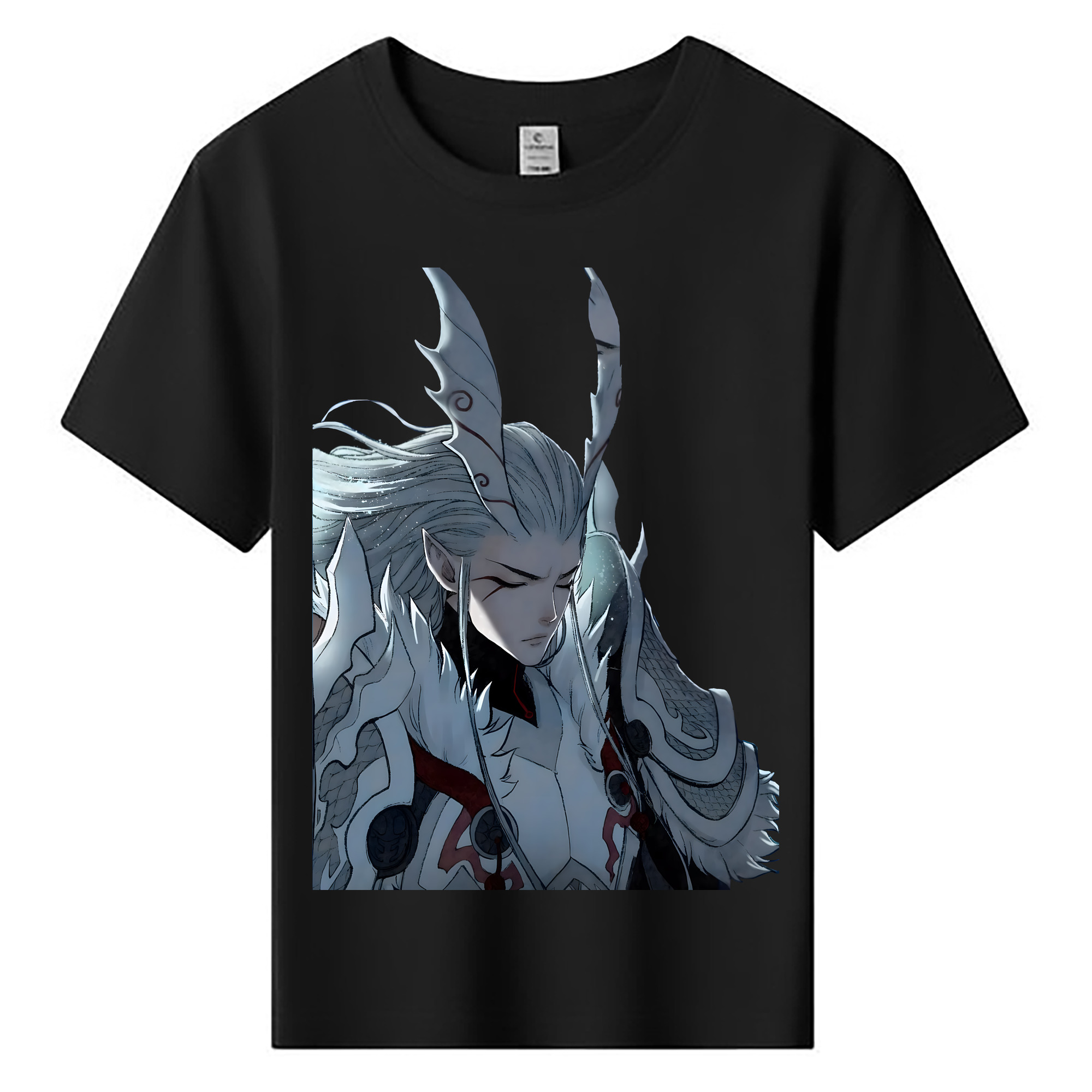 （画像用） Ne Zha 2 ナタ 魔童の大暴れ 綿100％キッズTシャツ（フロントプリント）