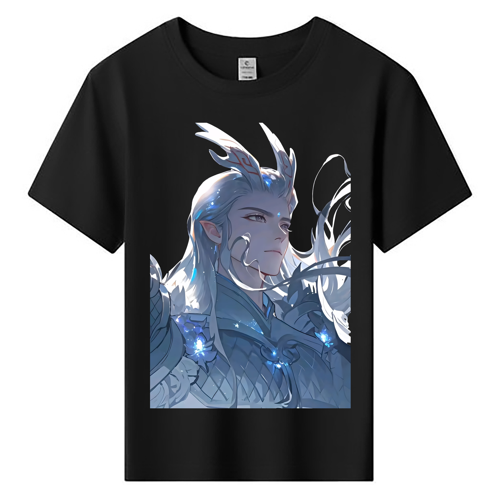 （画像用） Ne Zha 2 ナタ 魔童の大暴れ 綿100％キッズTシャツ（フロントプリント）