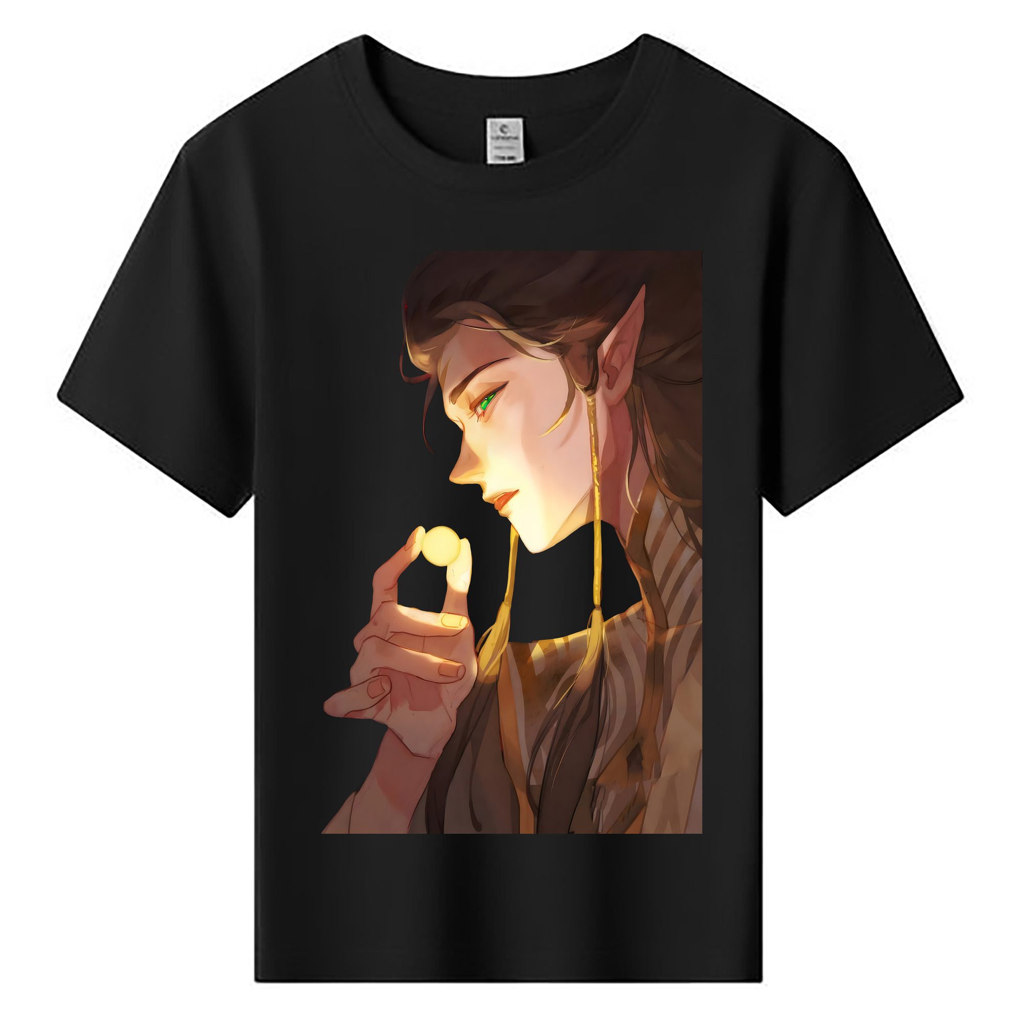 （画像用） Ne Zha 2 ナタ 魔童の大暴れ 綿100％キッズTシャツ（フロントプリント）