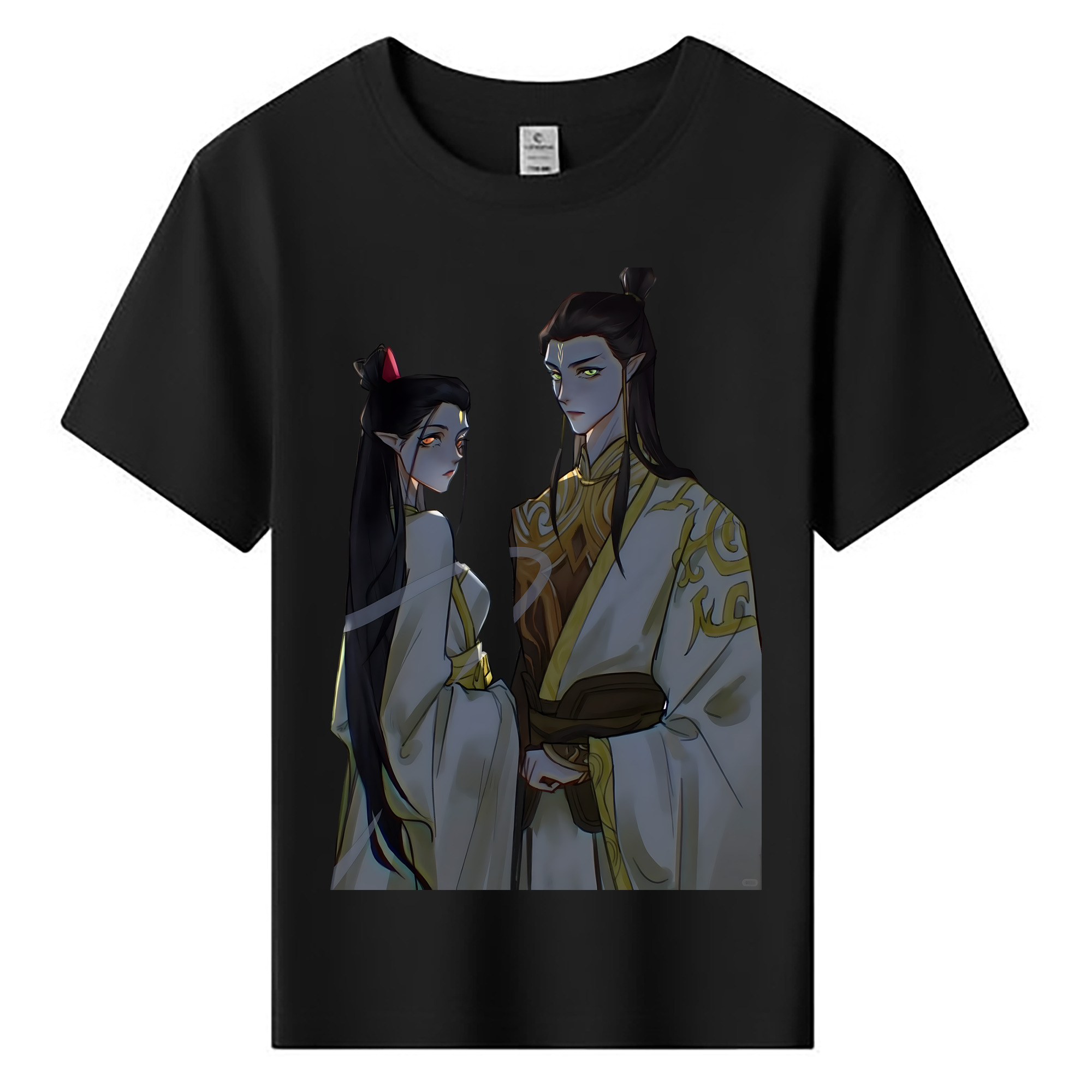 （画像用） Ne Zha 2 ナタ 魔童の大暴れ 綿100％キッズTシャツ（フロントプリント）