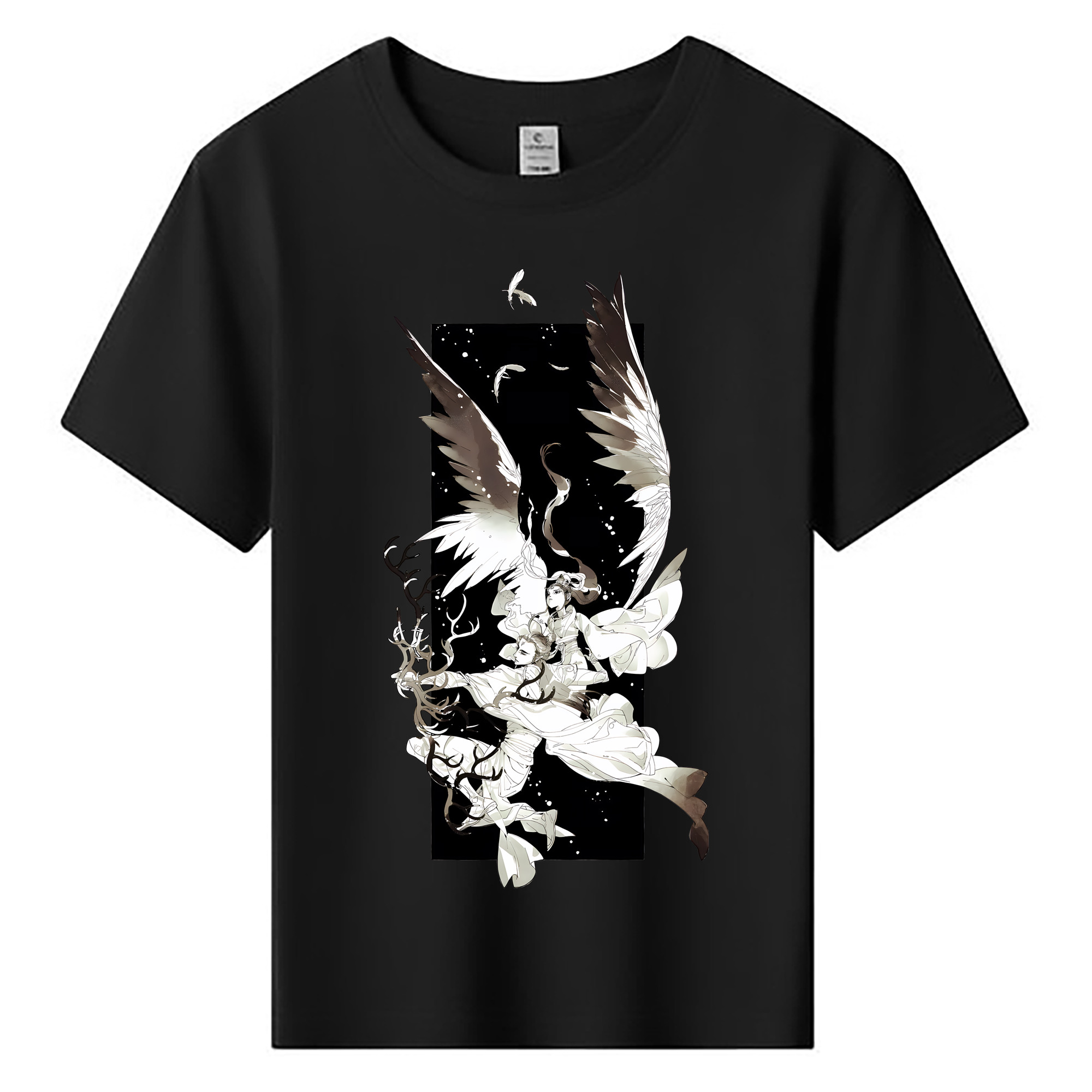 （画像用） Ne Zha 2 ナタ 魔童の大暴れ 綿100％キッズTシャツ（フロントプリント）