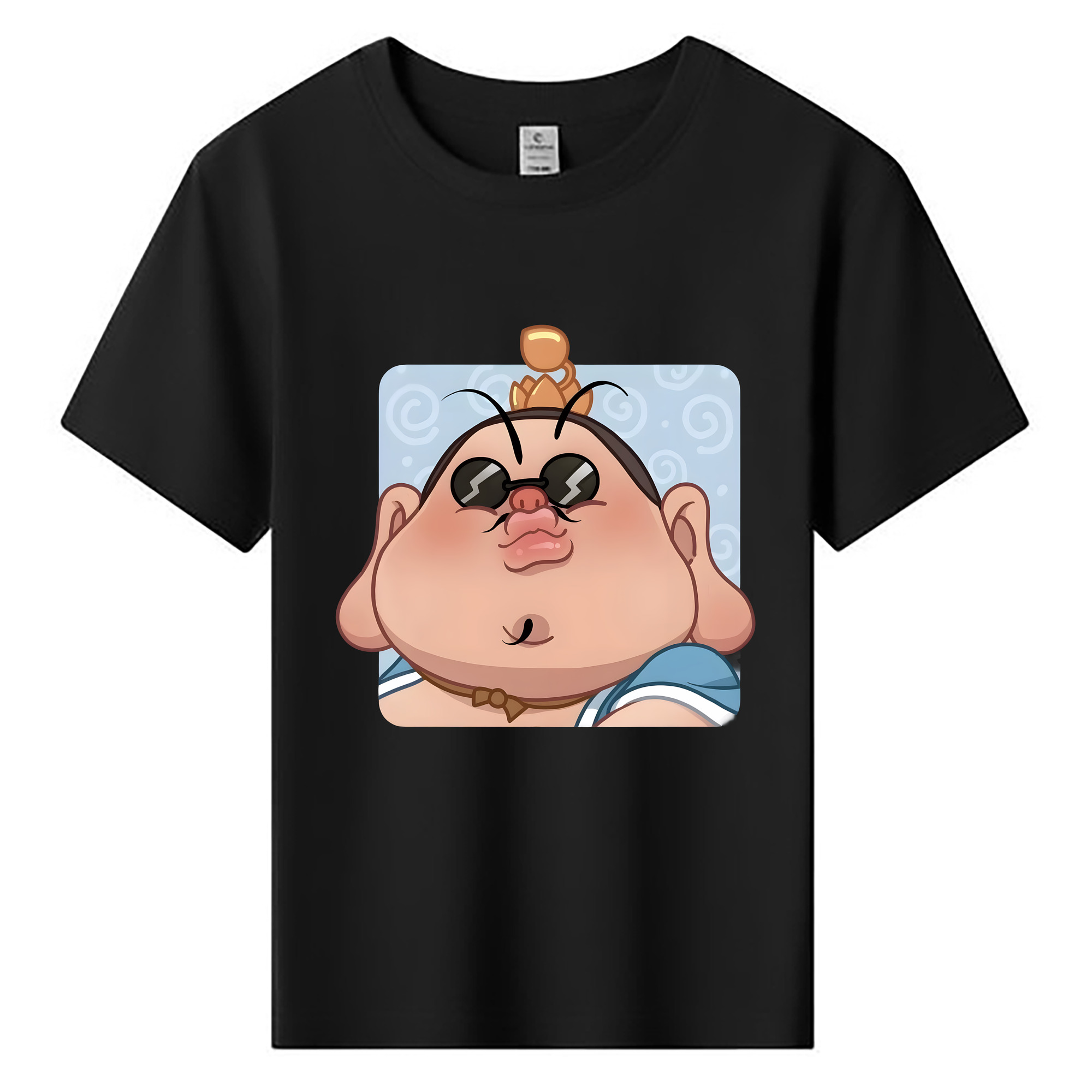 （画像用） Ne Zha 2 ナタ 魔童の大暴れ 綿100％キッズTシャツ（フロントプリント）