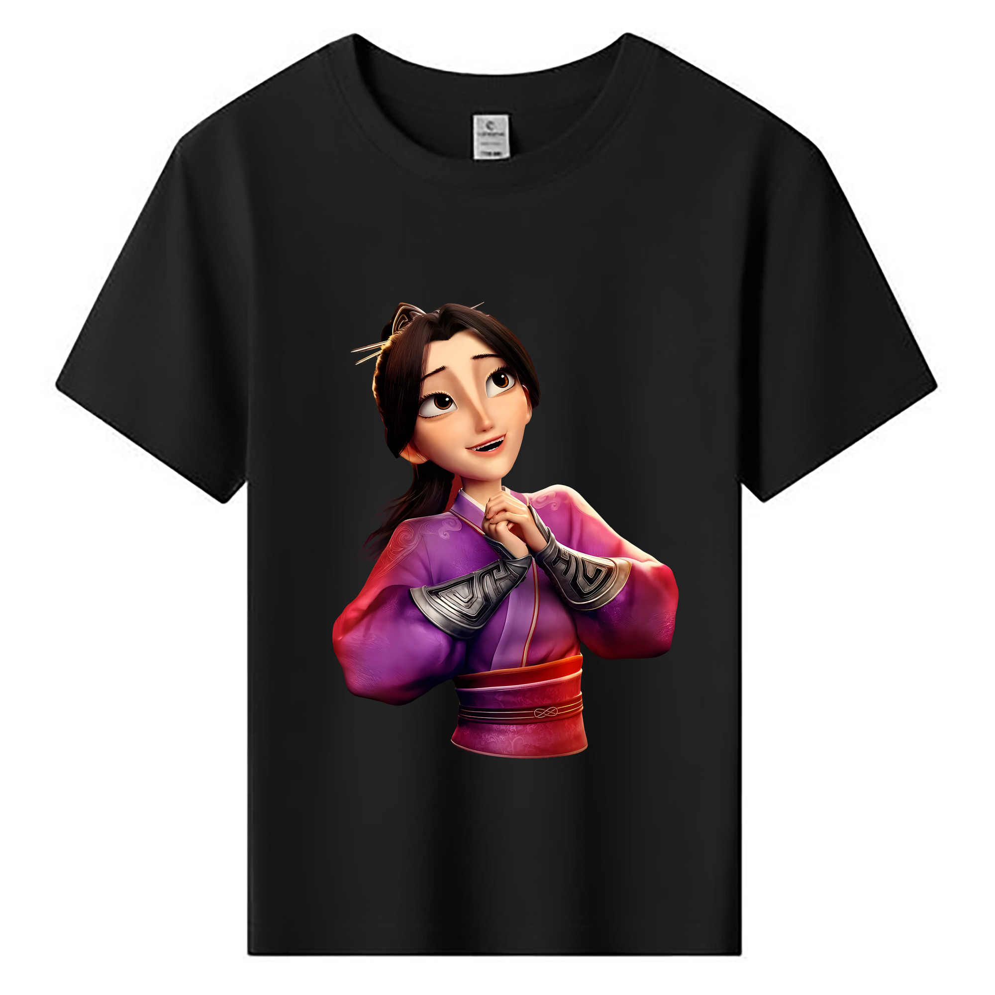 （画像用） Ne Zha 2 ナタ 魔童の大暴れ 綿100％キッズTシャツ（フロントプリント）