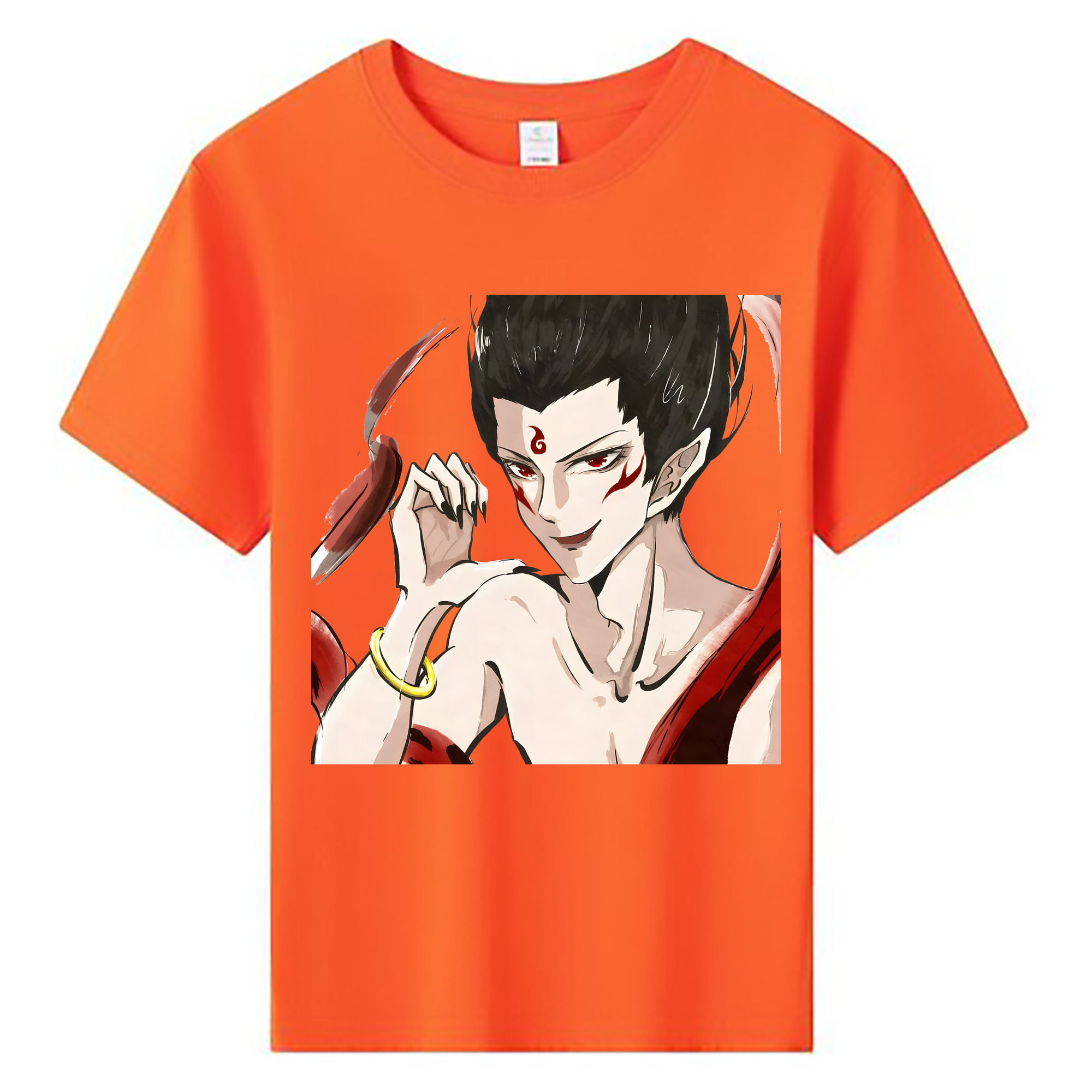 （画像用） Ne Zha 2 ナタ 魔童の大暴れ 綿100％キッズTシャツ（フロントプリント）