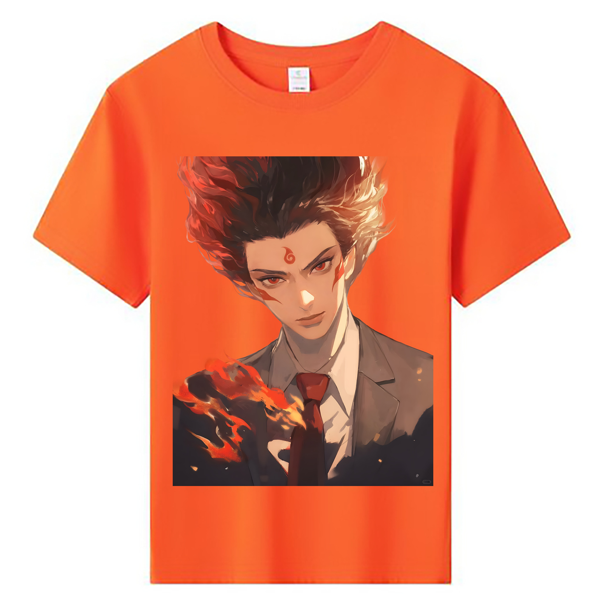 （画像用） Ne Zha 2 ナタ 魔童の大暴れ 綿100％キッズTシャツ（フロントプリント）