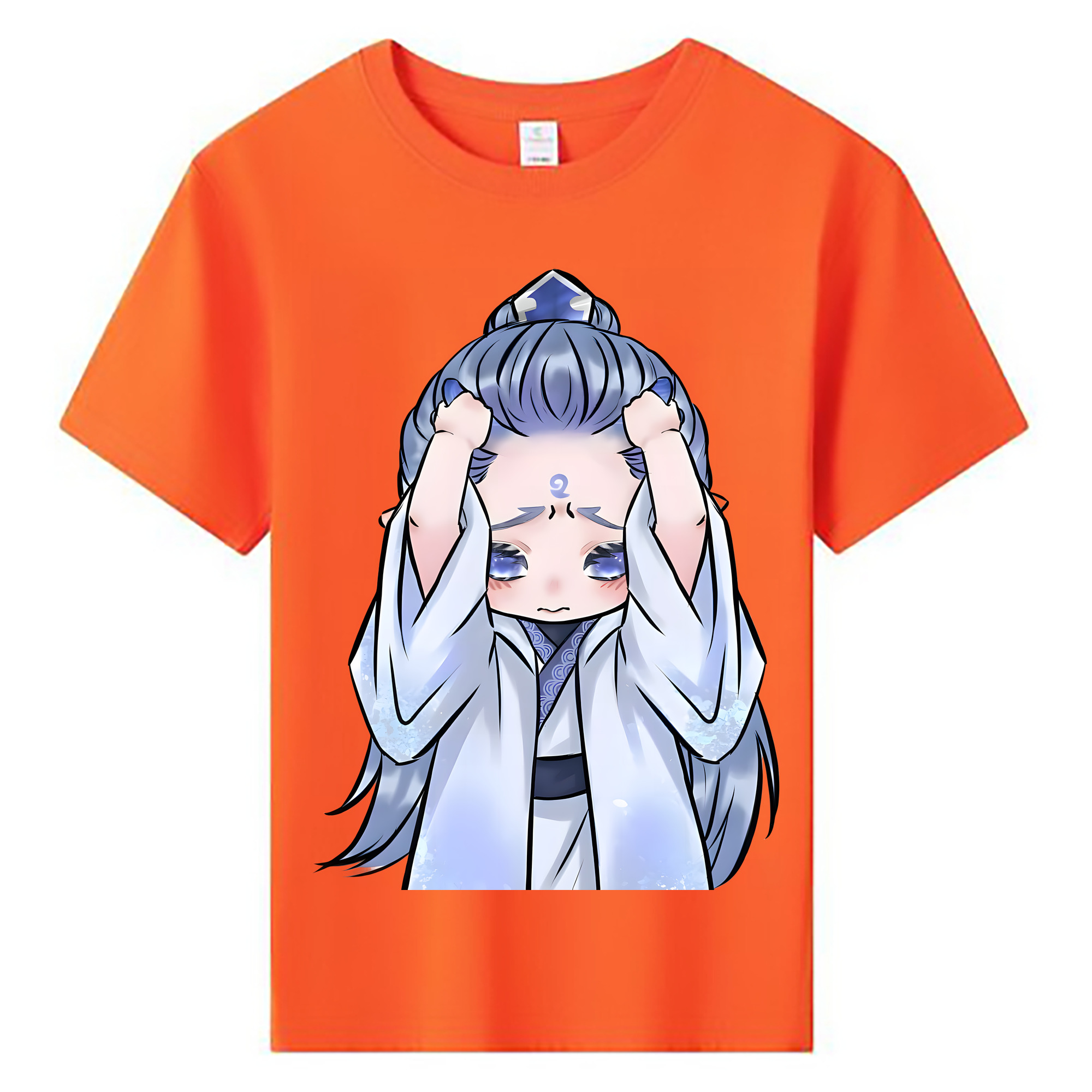 （画像用） Ne Zha 2 ナタ 魔童の大暴れ 綿100％キッズTシャツ（フロントプリント）