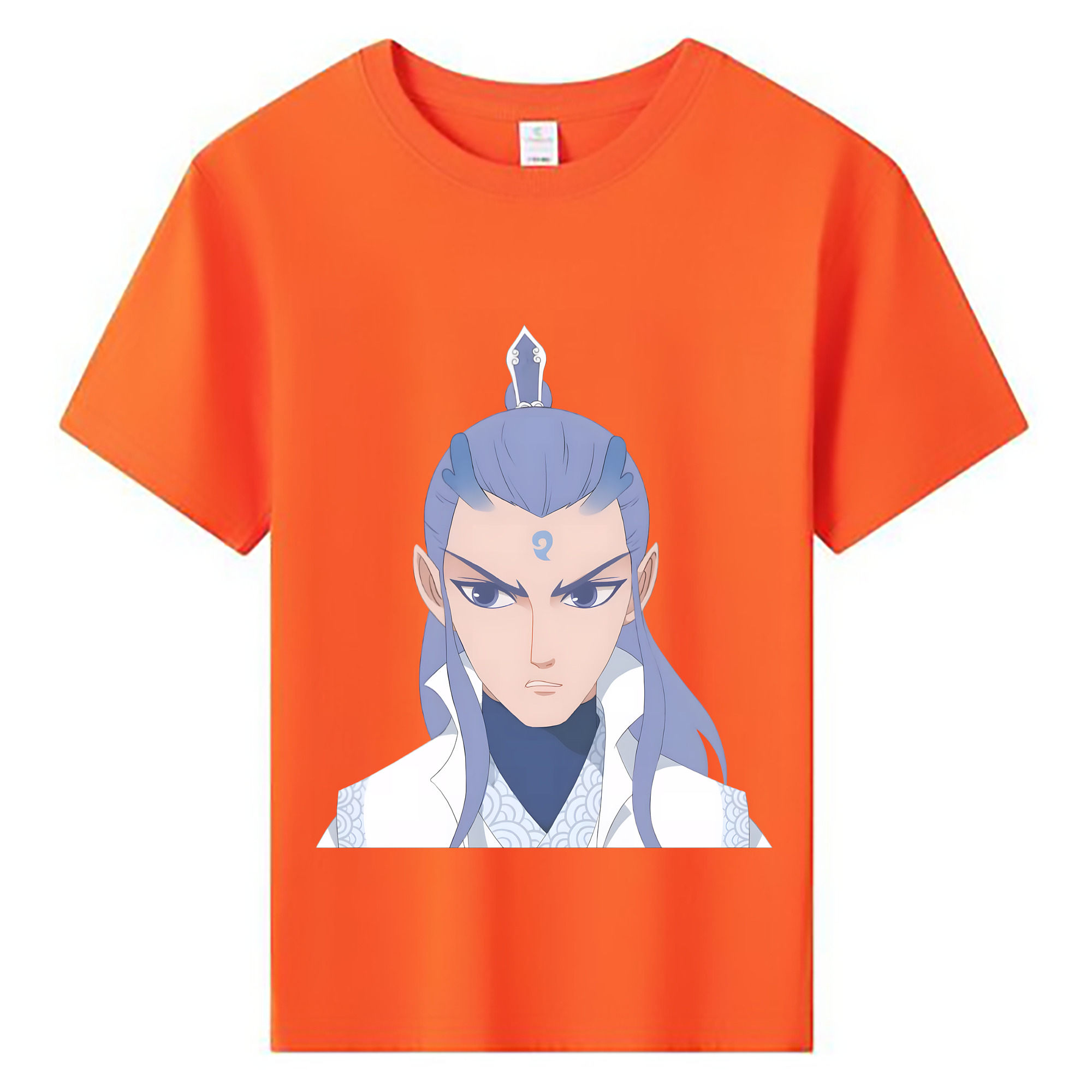 （画像用） Ne Zha 2 ナタ 魔童の大暴れ 綿100％キッズTシャツ（フロントプリント）