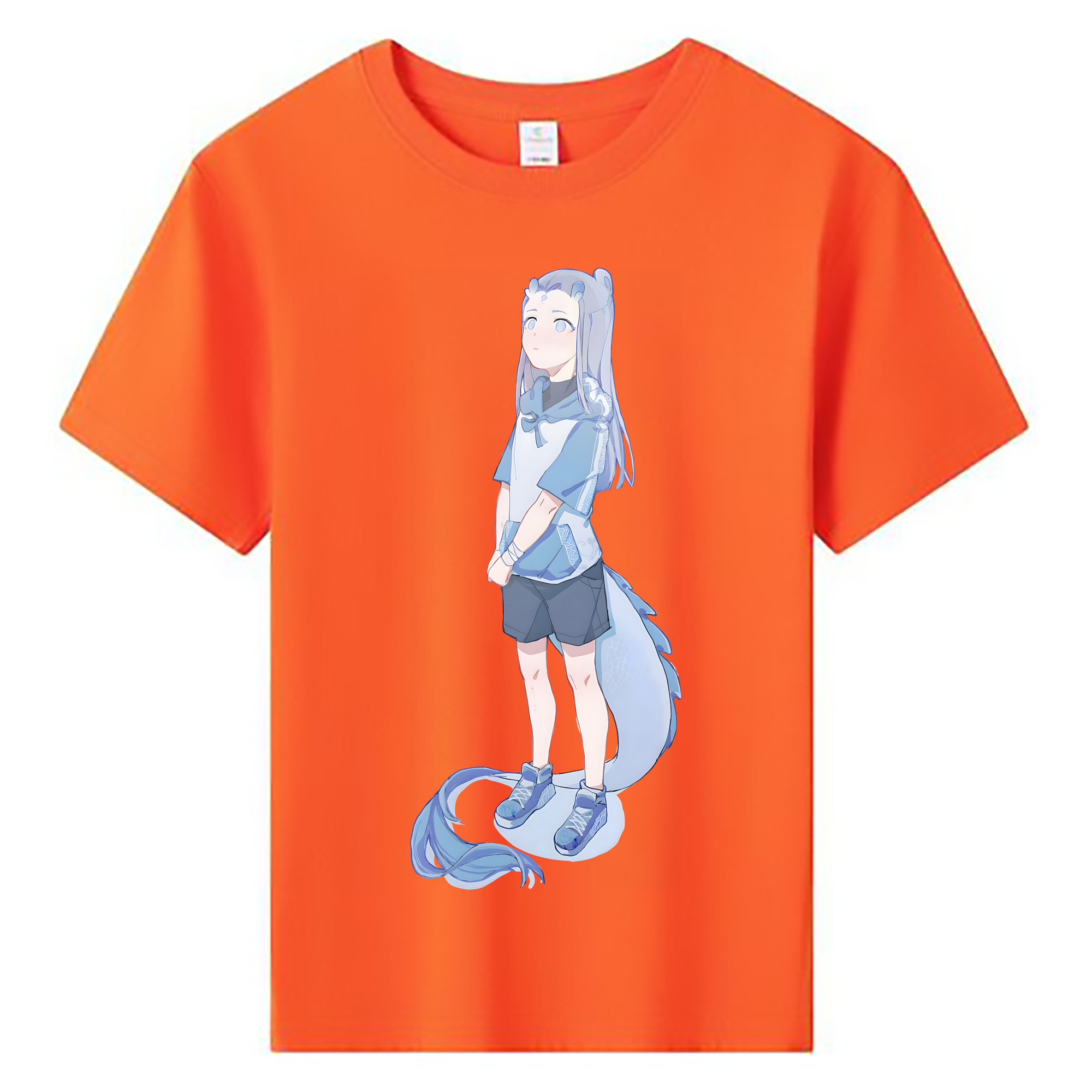 （画像用） Ne Zha 2 ナタ 魔童の大暴れ 綿100％キッズTシャツ（フロントプリント）