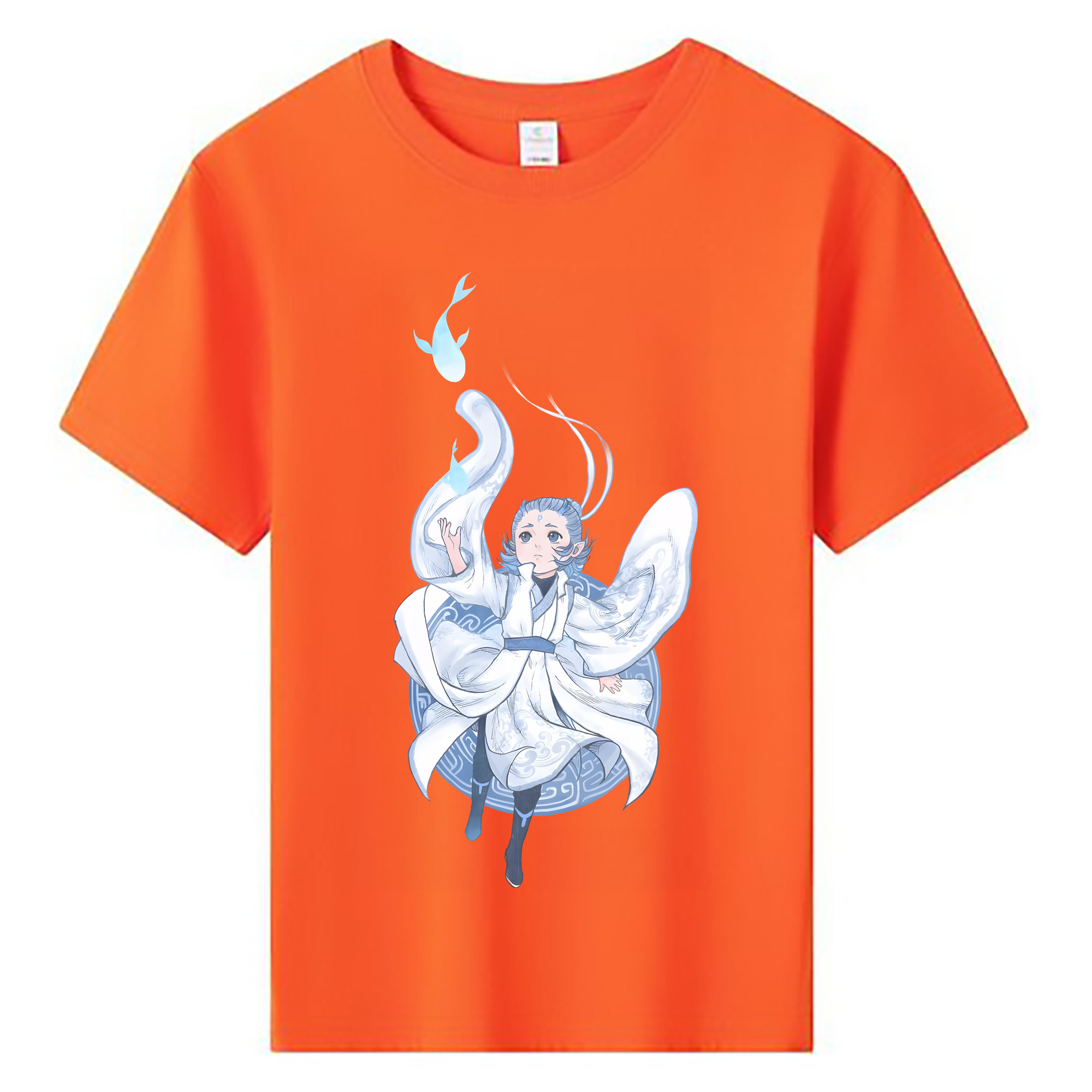 （画像用） Ne Zha 2 ナタ 魔童の大暴れ 綿100％キッズTシャツ（フロントプリント）