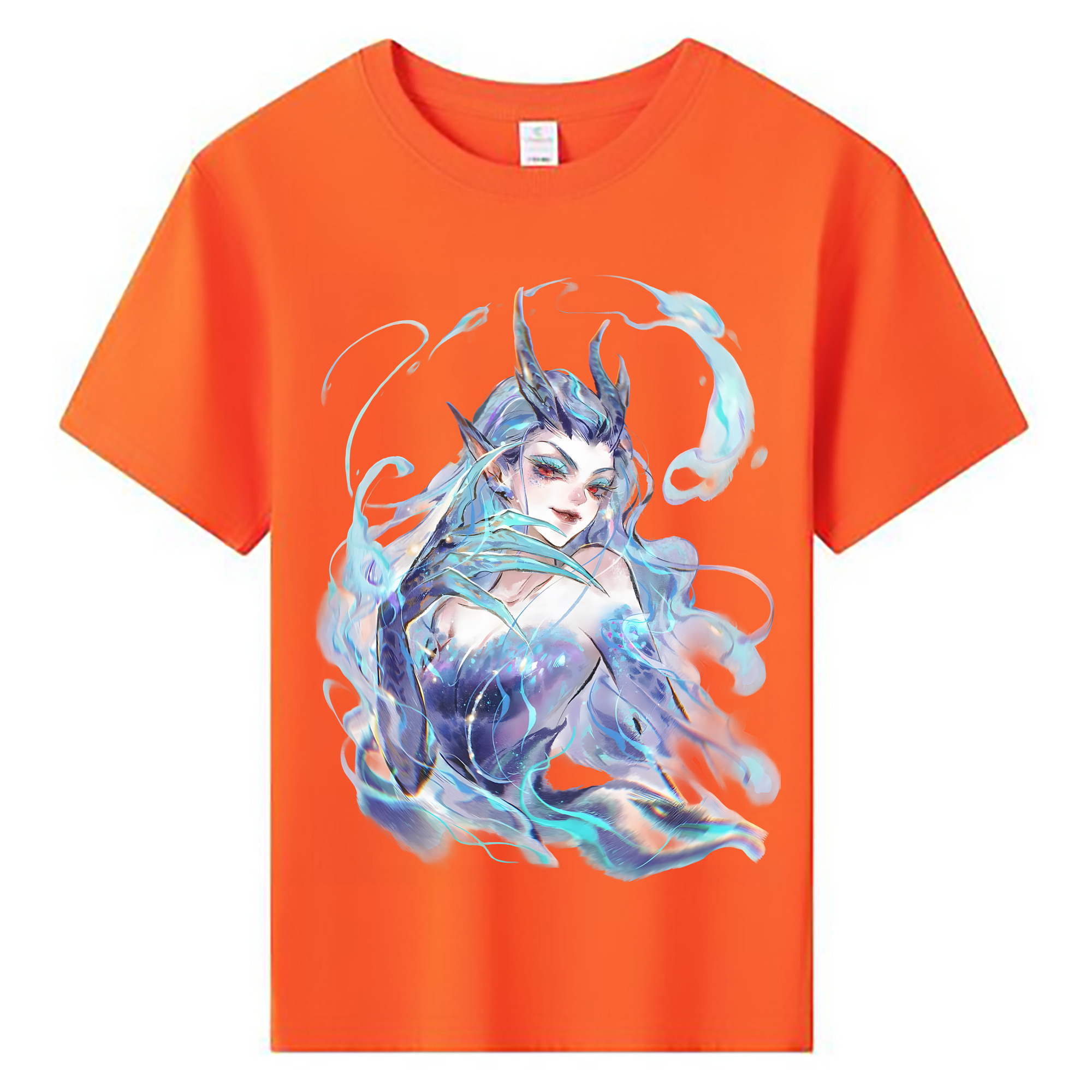 （画像用） Ne Zha 2 ナタ 魔童の大暴れ 綿100％キッズTシャツ（フロントプリント）