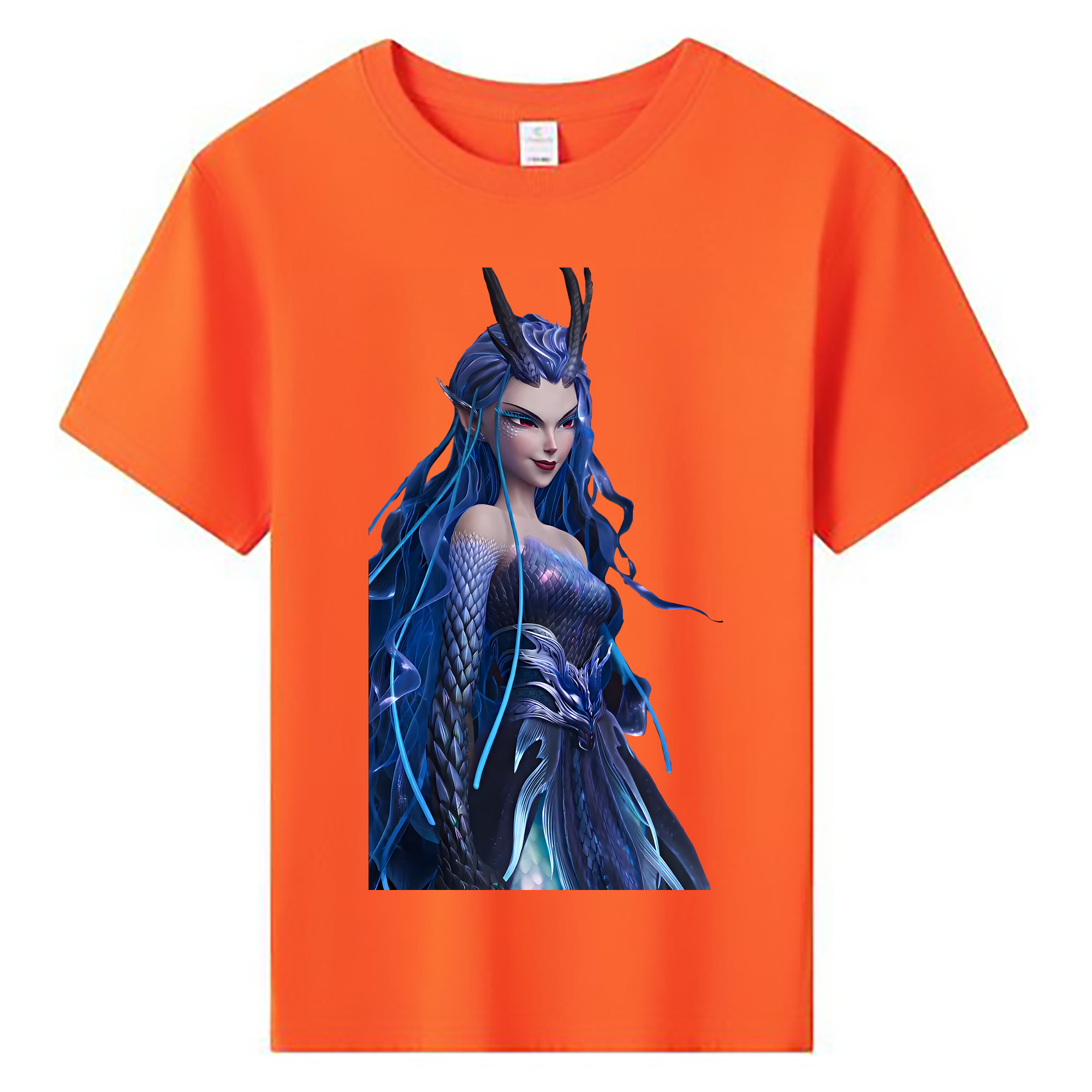 （画像用） Ne Zha 2 ナタ 魔童の大暴れ 綿100％キッズTシャツ（フロントプリント）
