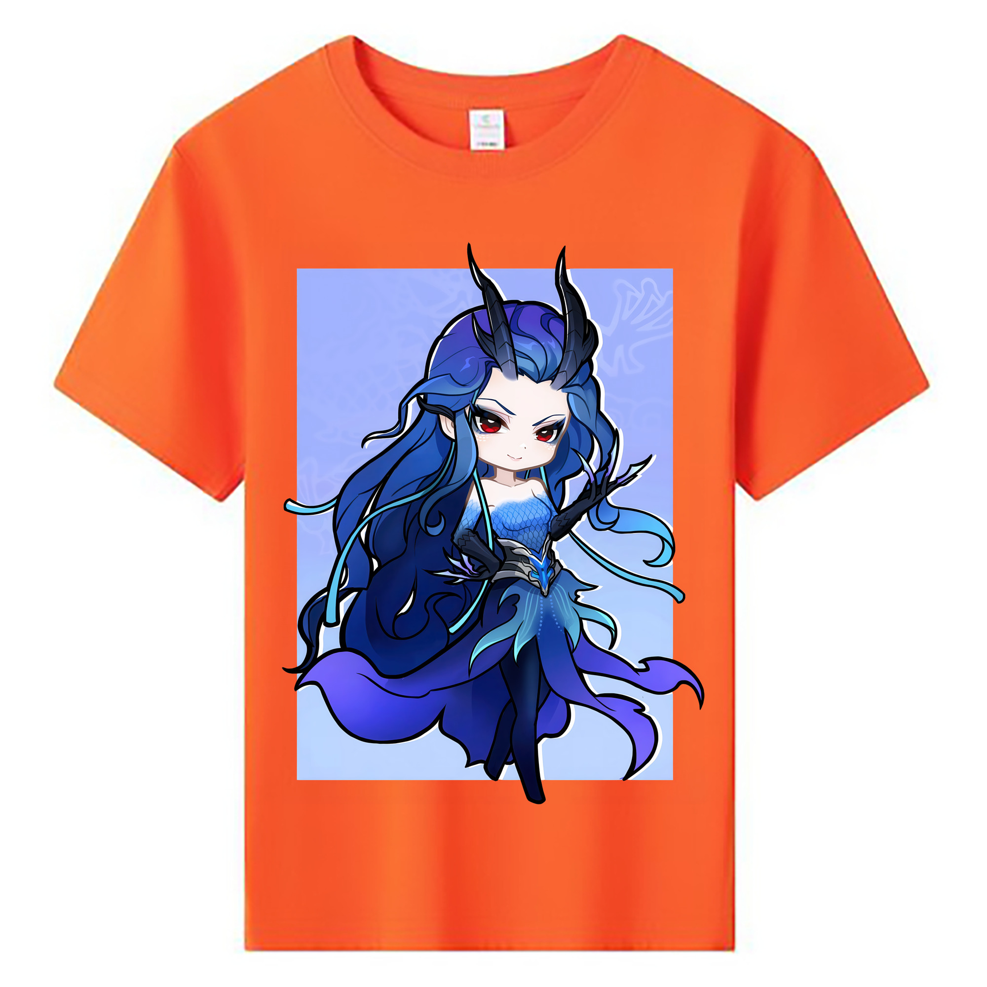 （画像用） Ne Zha 2 ナタ 魔童の大暴れ 綿100％キッズTシャツ（フロントプリント）