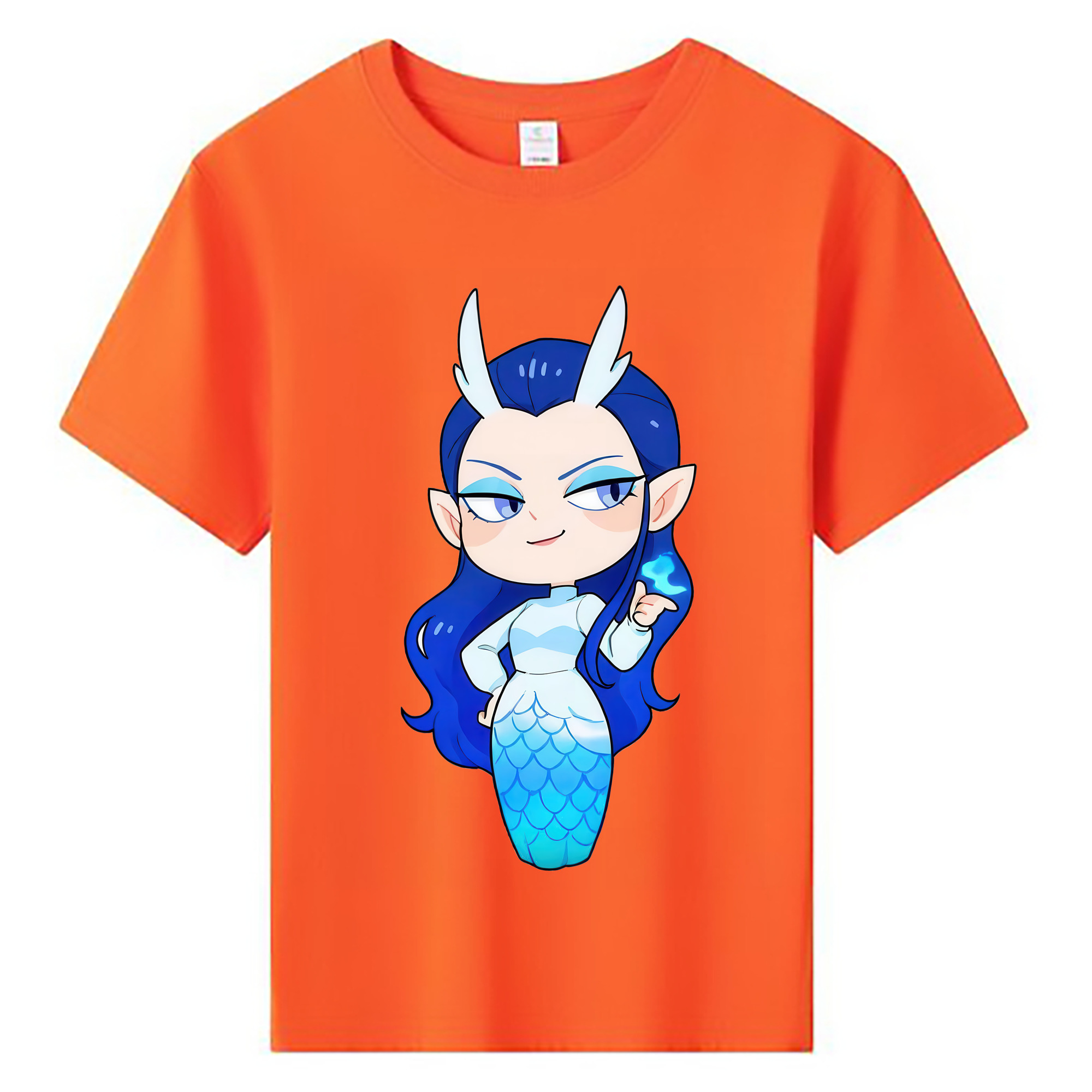 （画像用） Ne Zha 2 ナタ 魔童の大暴れ 綿100％キッズTシャツ（フロントプリント）