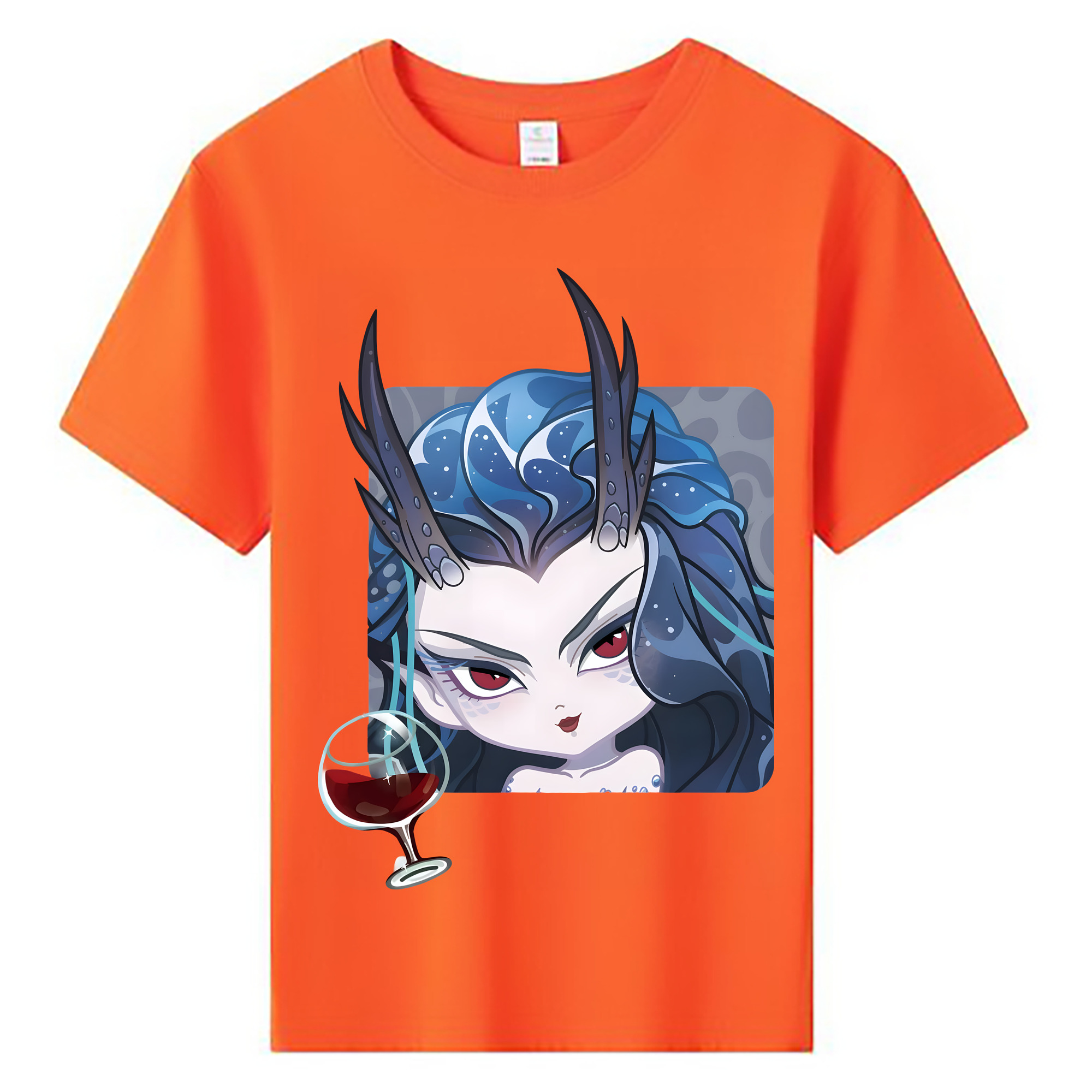 （画像用） Ne Zha 2 ナタ 魔童の大暴れ 綿100％キッズTシャツ（フロントプリント）