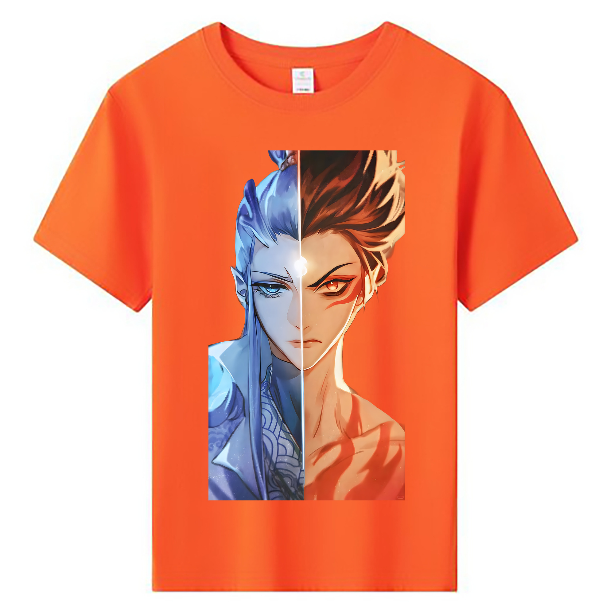 （画像用） Ne Zha 2 ナタ 魔童の大暴れ 綿100％キッズTシャツ（フロントプリント）