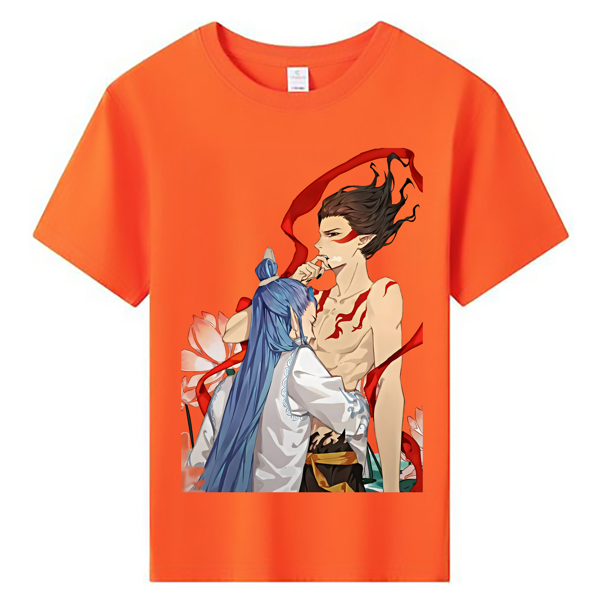 （画像用） Ne Zha 2 ナタ 魔童の大暴れ 綿100％キッズTシャツ（フロントプリント）