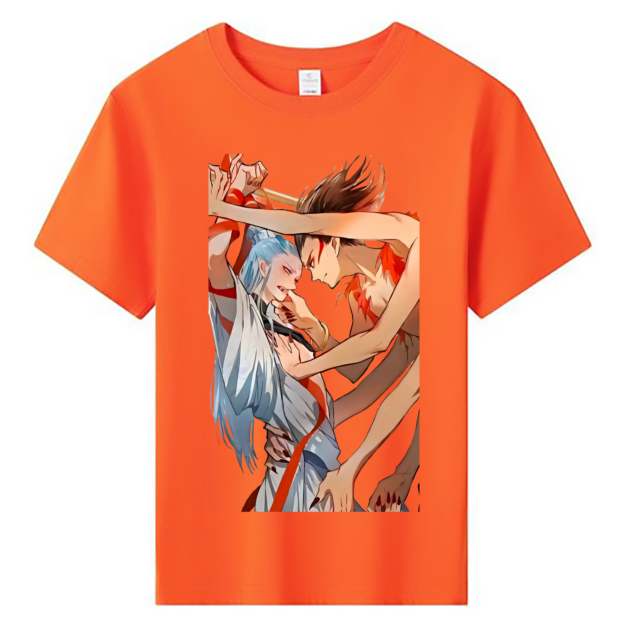 （画像用） Ne Zha 2 ナタ 魔童の大暴れ 綿100％キッズTシャツ（フロントプリント）