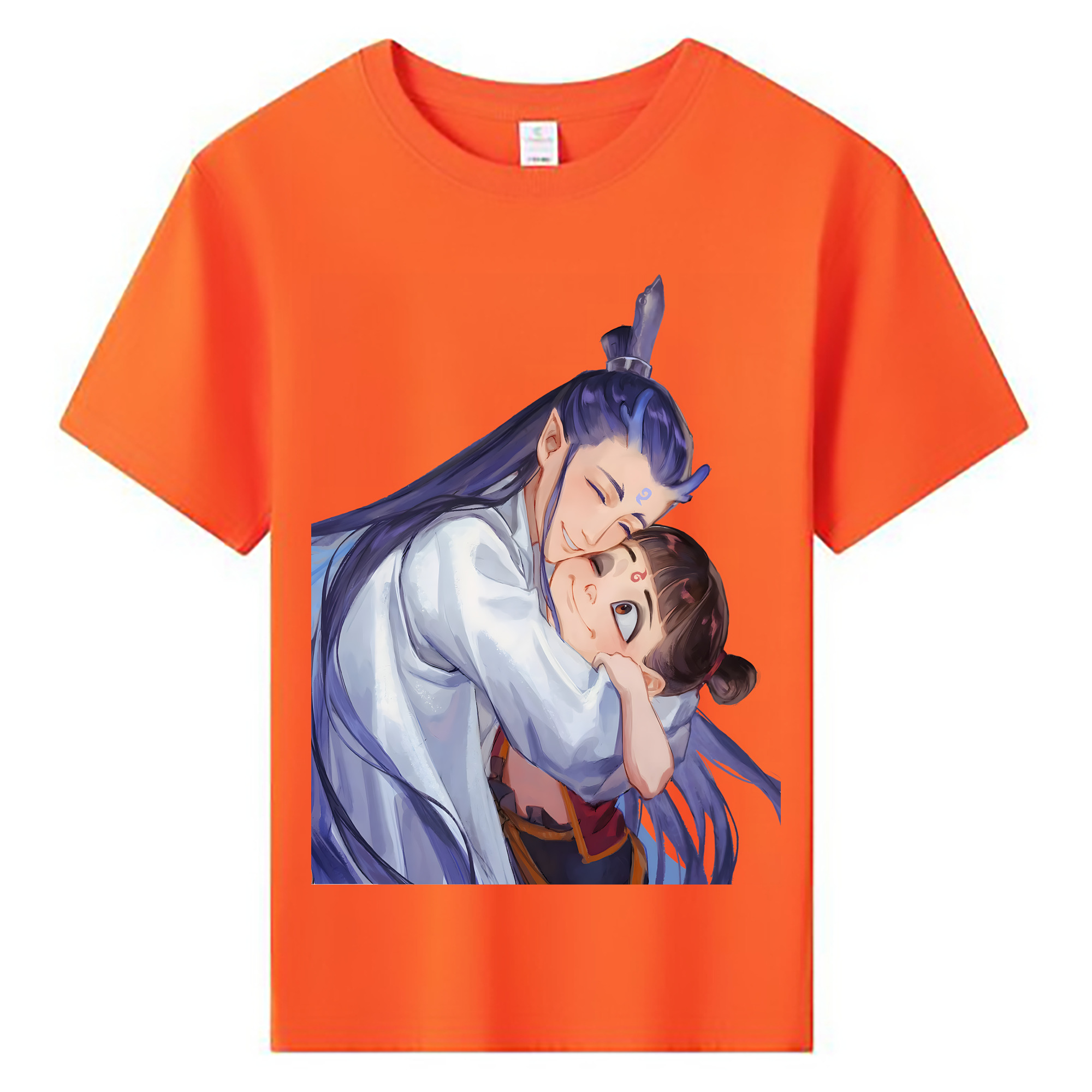（画像用） Ne Zha 2 ナタ 魔童の大暴れ 綿100％キッズTシャツ（フロントプリント）