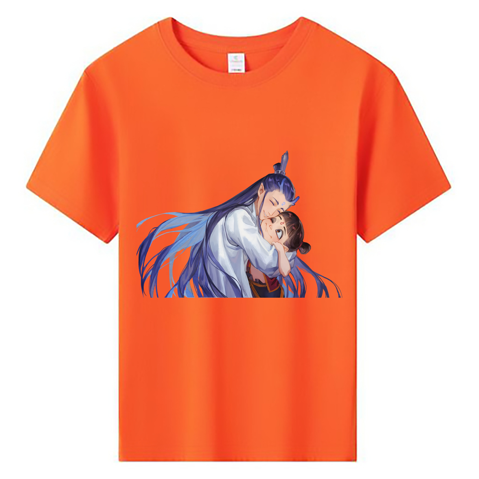 （画像用） Ne Zha 2 ナタ 魔童の大暴れ 綿100％キッズTシャツ（フロントプリント）