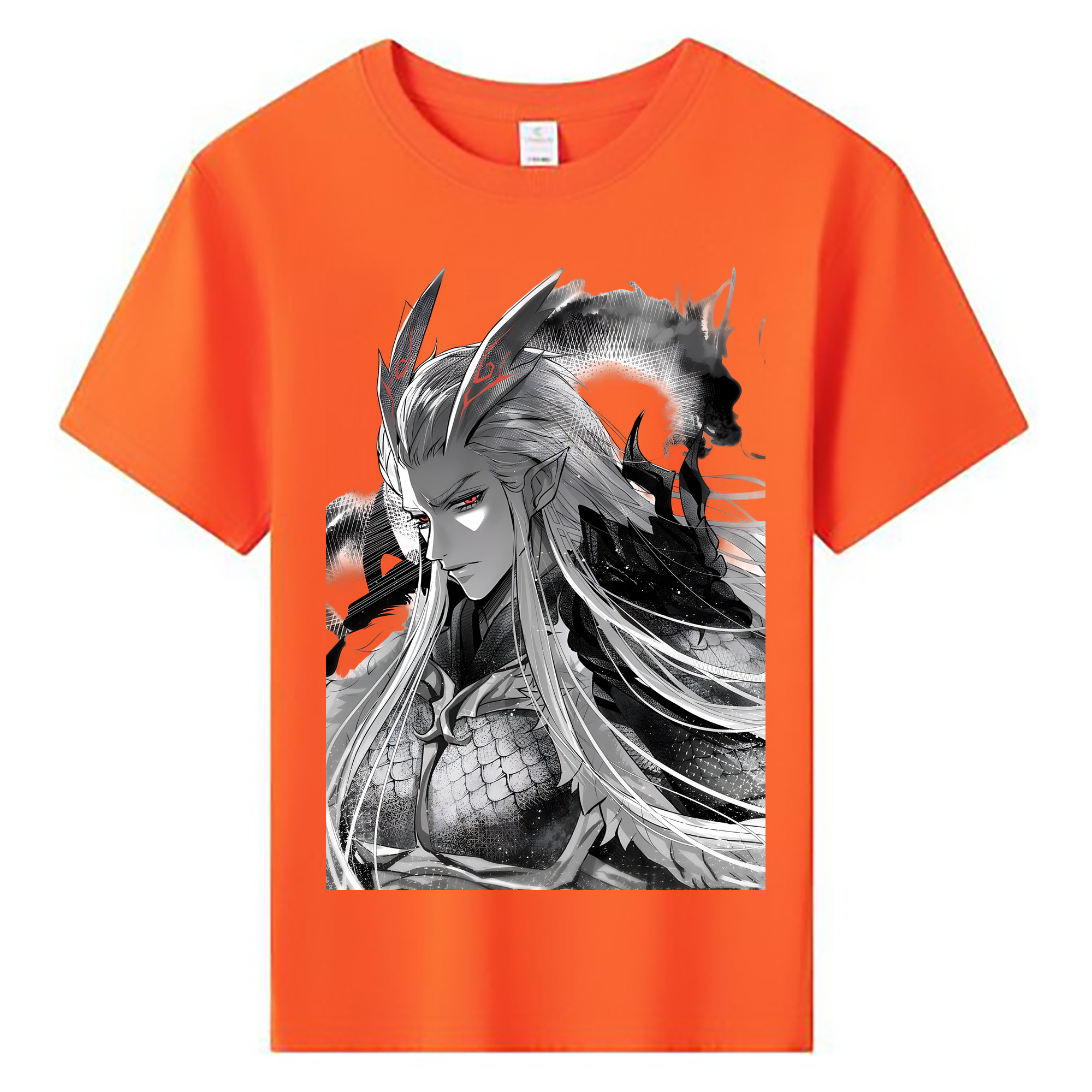 （画像用） Ne Zha 2 ナタ 魔童の大暴れ 綿100％キッズTシャツ（フロントプリント）