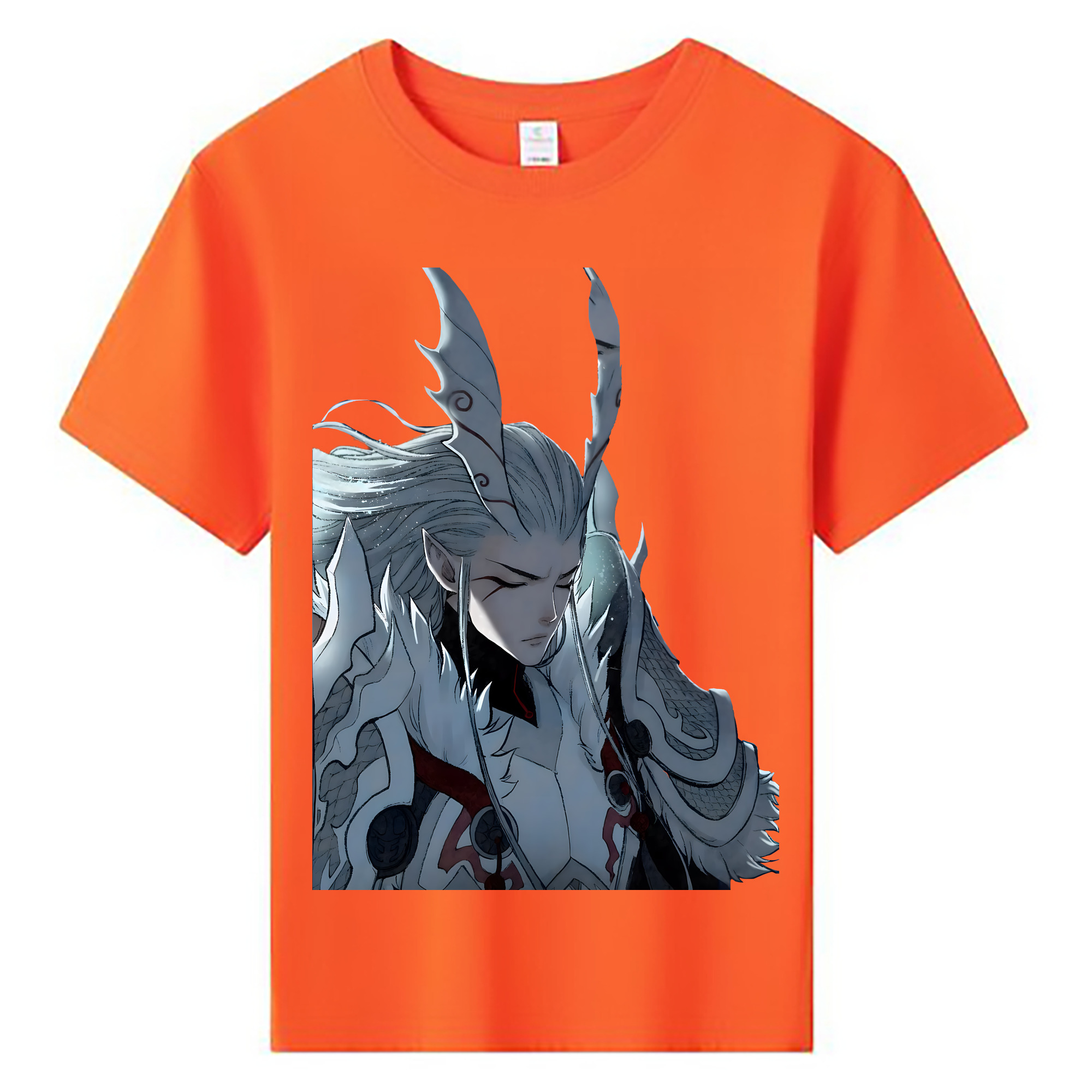 （画像用） Ne Zha 2 ナタ 魔童の大暴れ 綿100％キッズTシャツ（フロントプリント）