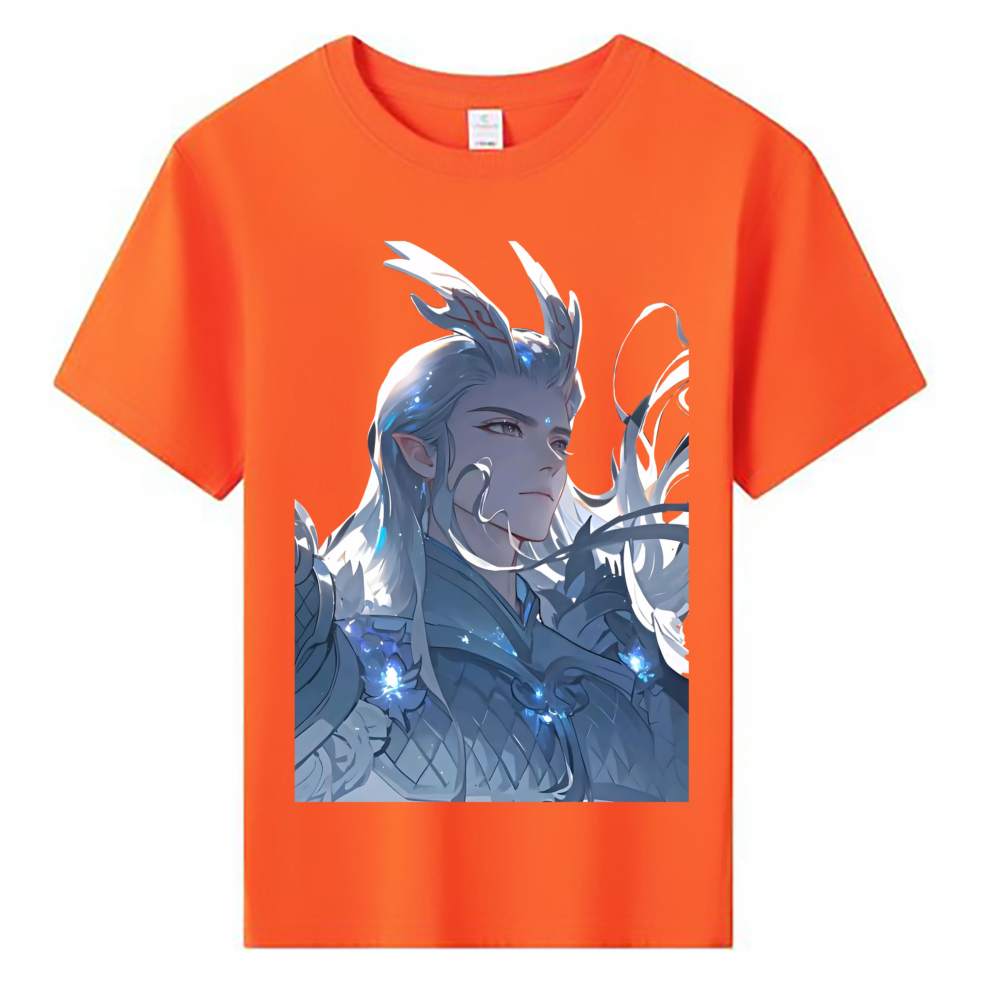 （画像用） Ne Zha 2 ナタ 魔童の大暴れ 綿100％キッズTシャツ（フロントプリント）