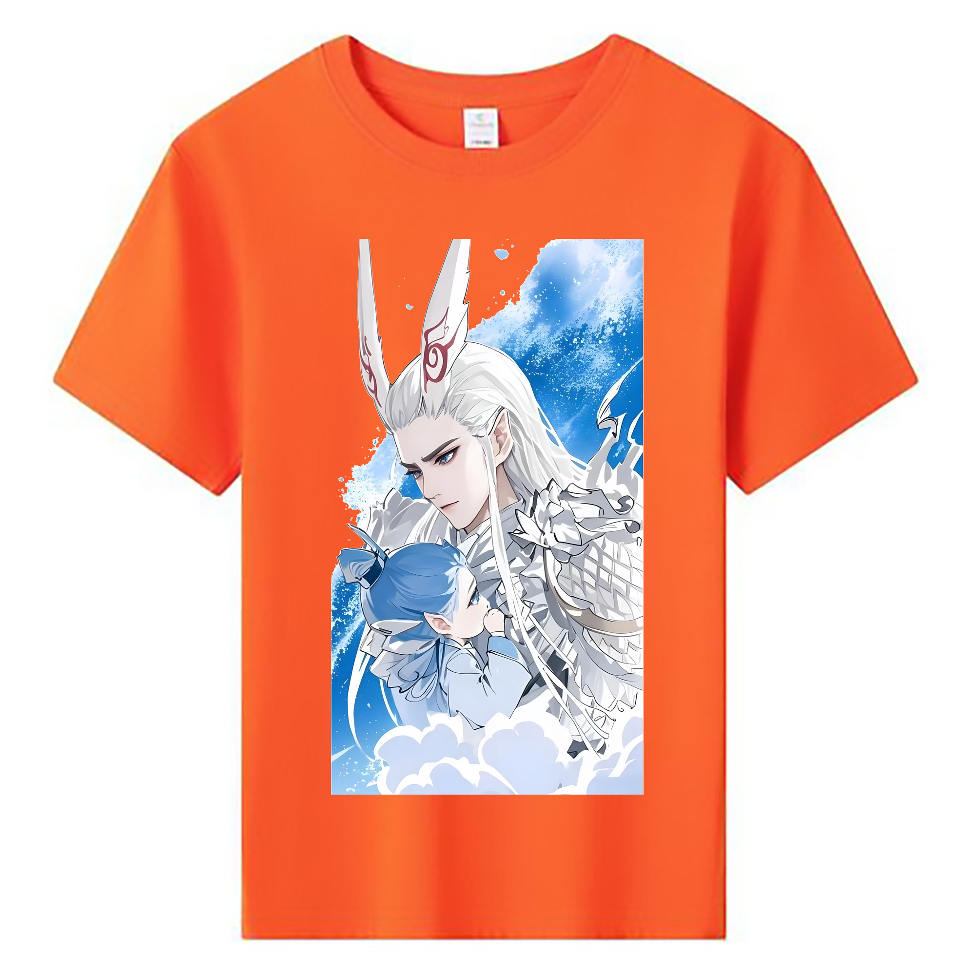 （画像用） Ne Zha 2 ナタ 魔童の大暴れ 綿100％キッズTシャツ（フロントプリント）